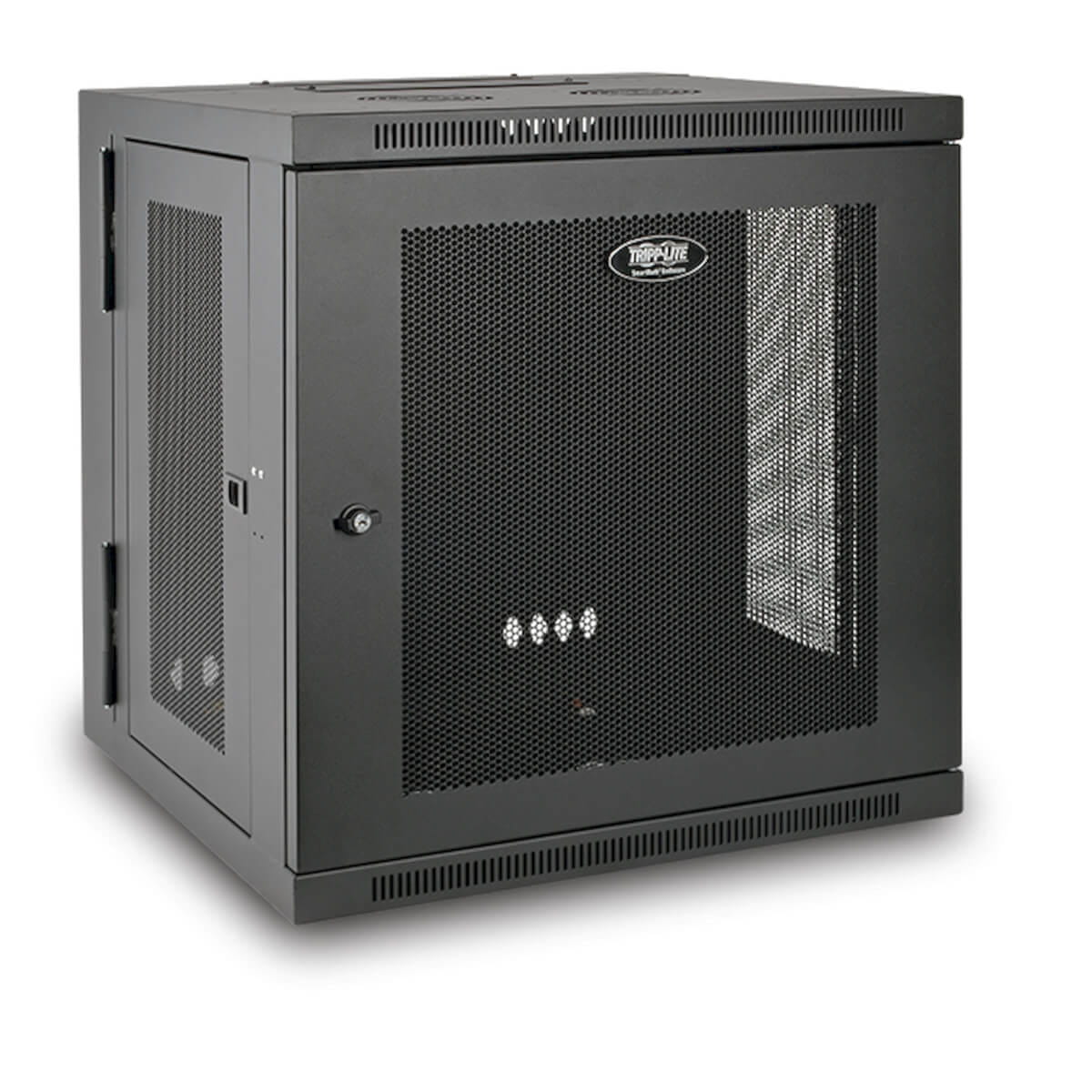 Tripp Eaton Tripp Lite Series 12U Wall Mount Rack Enclosure Server Cabinet Hinged Doors/Sides - Schrank Netzwerkschrank - geeignet für Wandmontage - Schwarz - 12U - 48.3 cm (19")