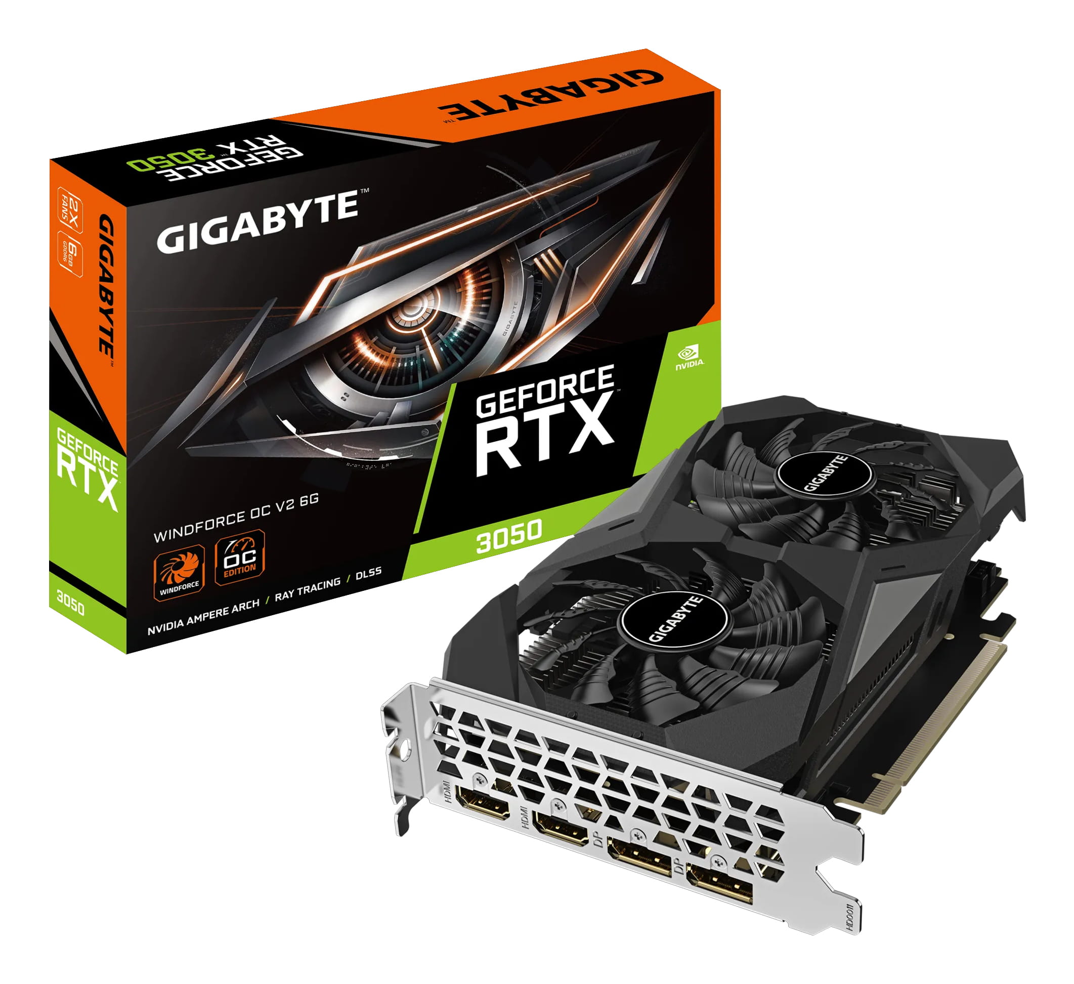 Gigabyte GeForce RTX 3050 WINDFORCE OC V2 6G