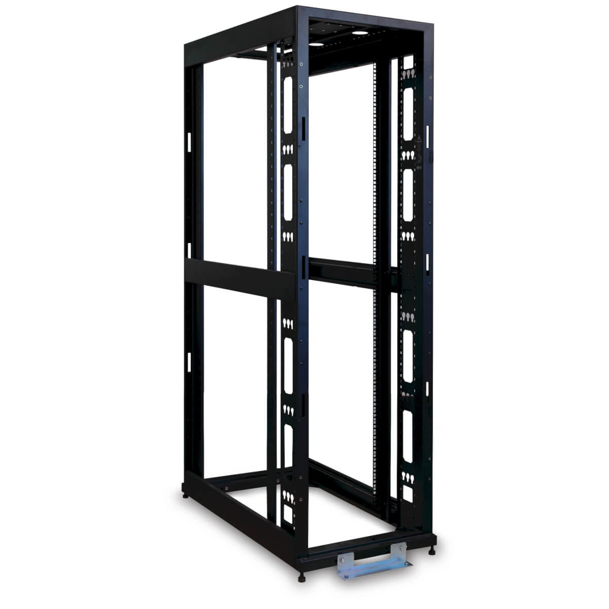 Tripp Eaton Tripp Lite Series 42U Open Frame Rack Enclosure Server Cabinet 3000lb Capacity - Schrank offener Rahmen - 4 Pfosten - Schwarz - 42HE - 48.3 cm (19")