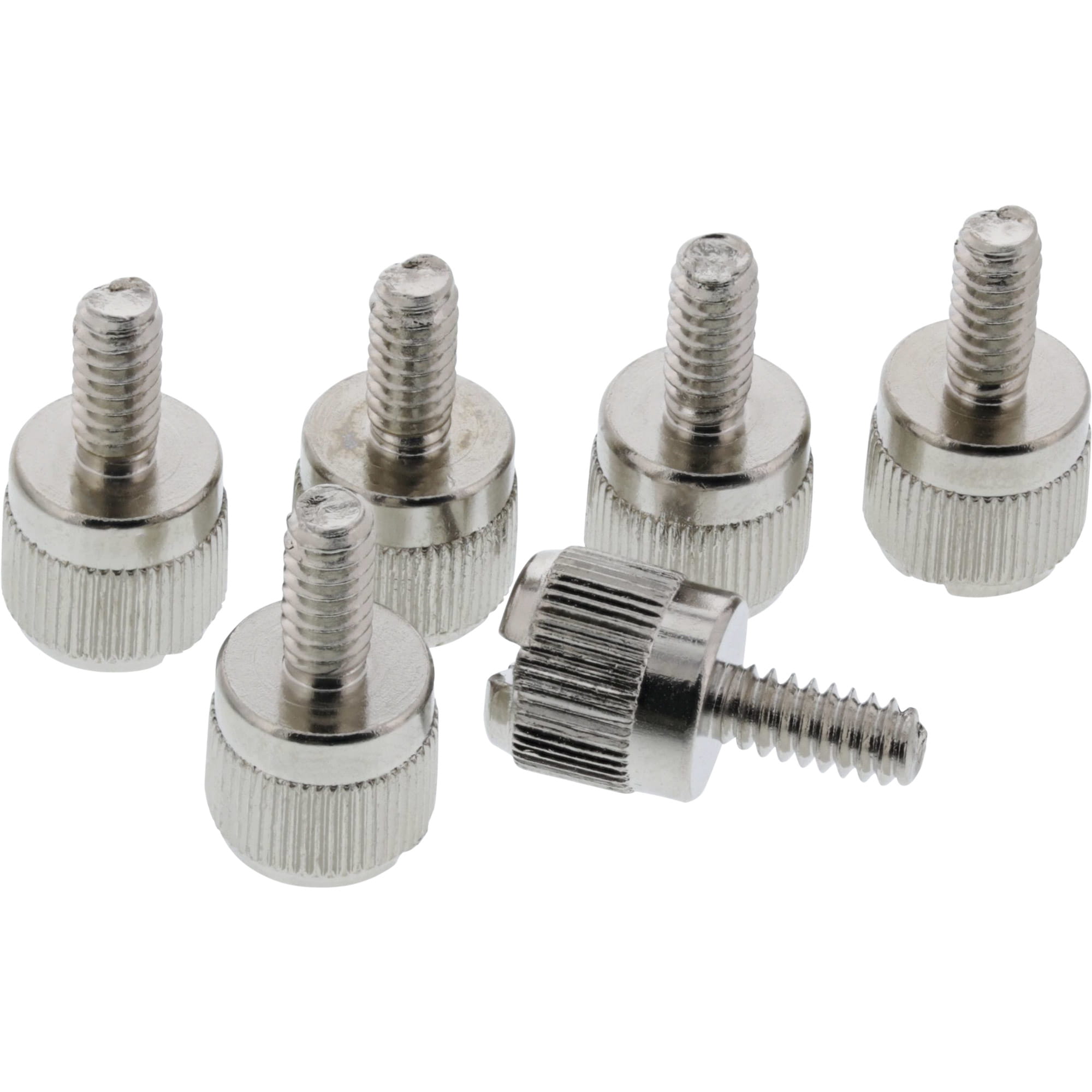 InLine Rändelschrauben - silber - für Gehäuse - 6er Pack