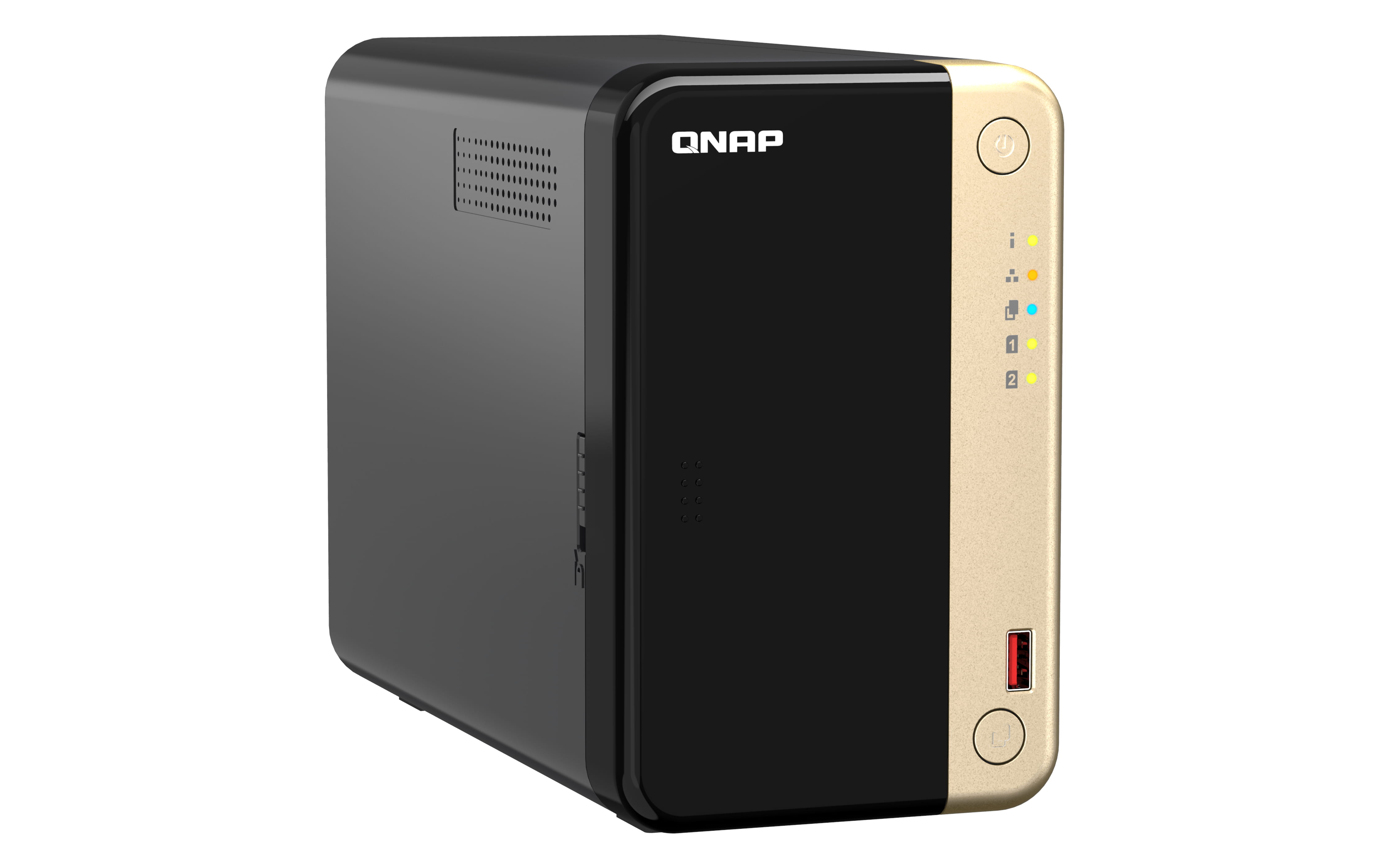 QNAP TS-264, NAS, Tower, Intel® Celeron®, N5095, 8 GB, 8 TB