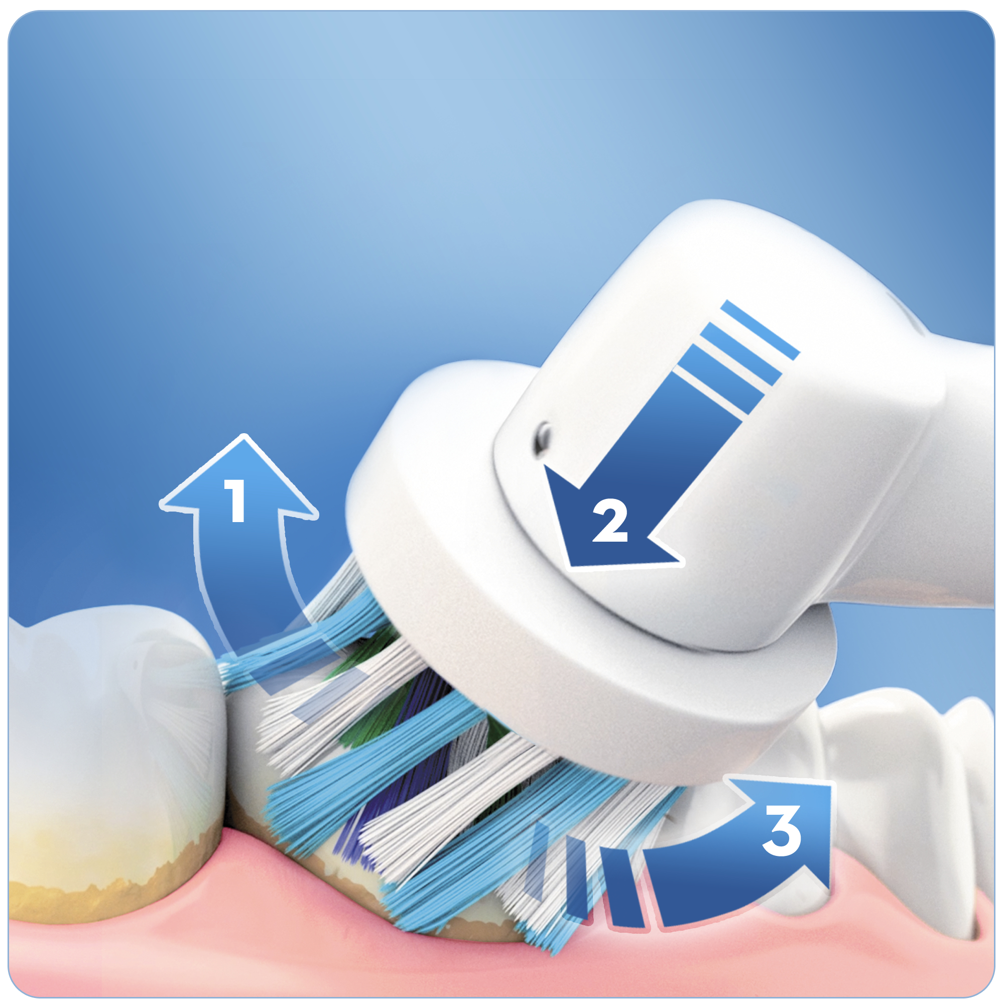 Oral-B Pro 600 CrossAction - Zahnbürste - schnurlos