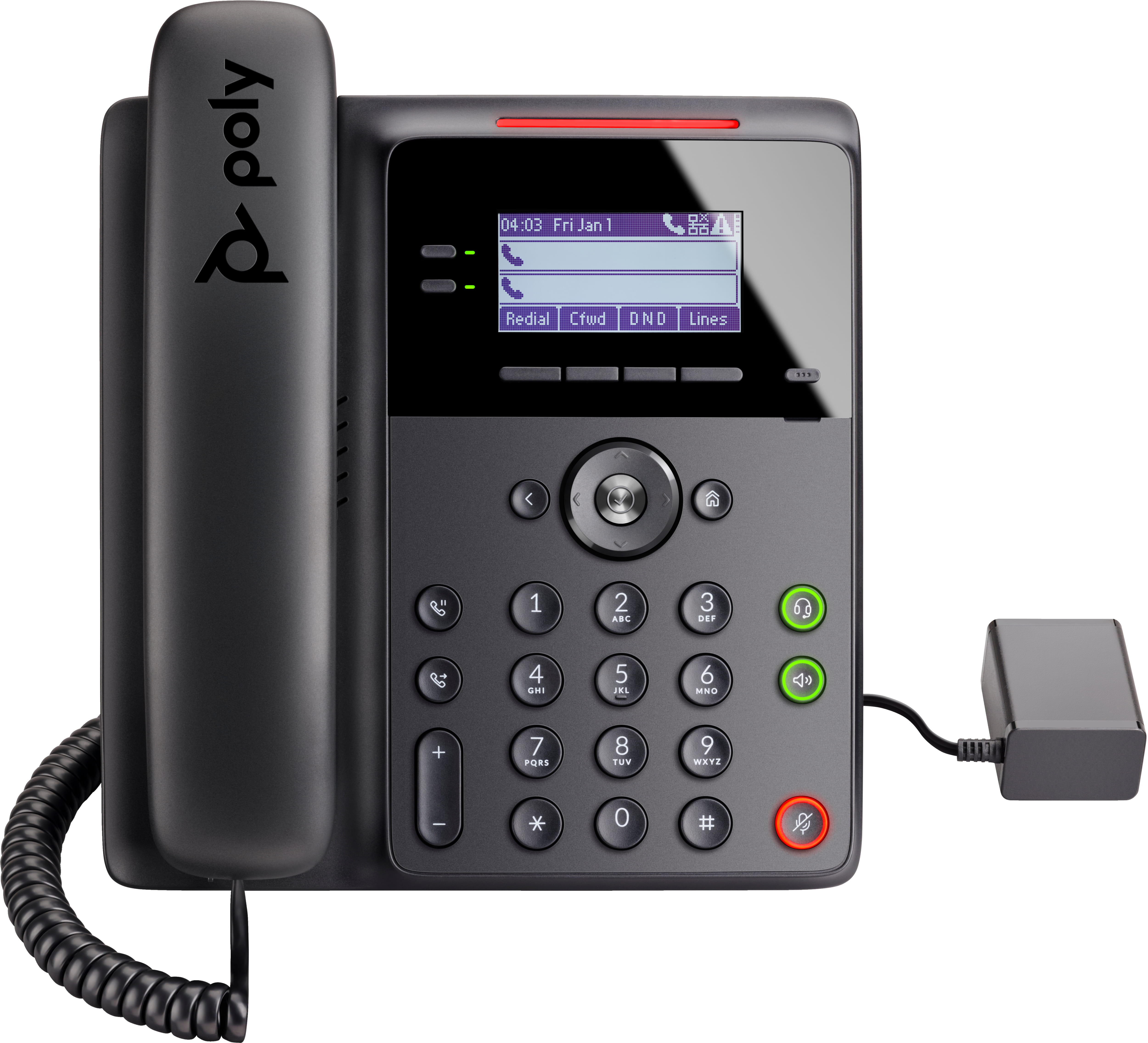 Poly HP Poly Edge B10 - VoIP-Telefon mit Rufnummernanzeige/Anklopffunktion