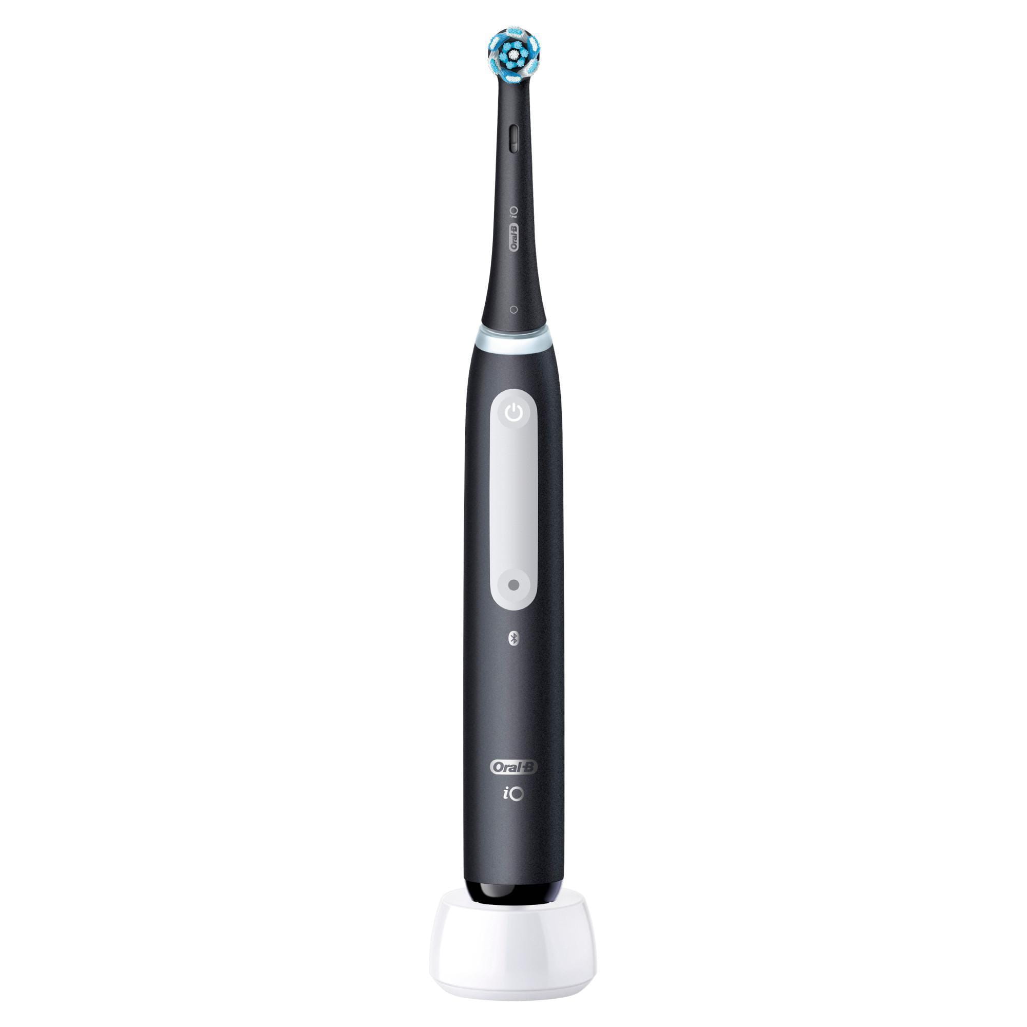 Oral-B iO Series 4 , Erwachsener, Tägliche Pflege, Sensibel, Super sensitive, Whitening, Schwarz, 4 x 30 sec, Schwarz, Rund