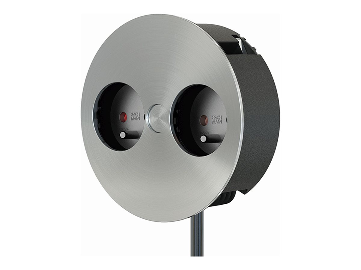 Bachmann Twist 2S - Steckdosenleiste - Wechselstrom 250 V - 3680 Watt - Eingabe, Eingang Hardwire 3-Wire (2 x Frankreich / UTE)