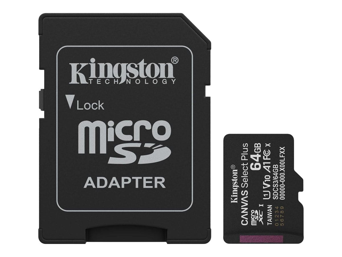Kingston Canvas Select Plus - Bulk Flash-Speicherkarte (SD-Adapter inbegriffen)