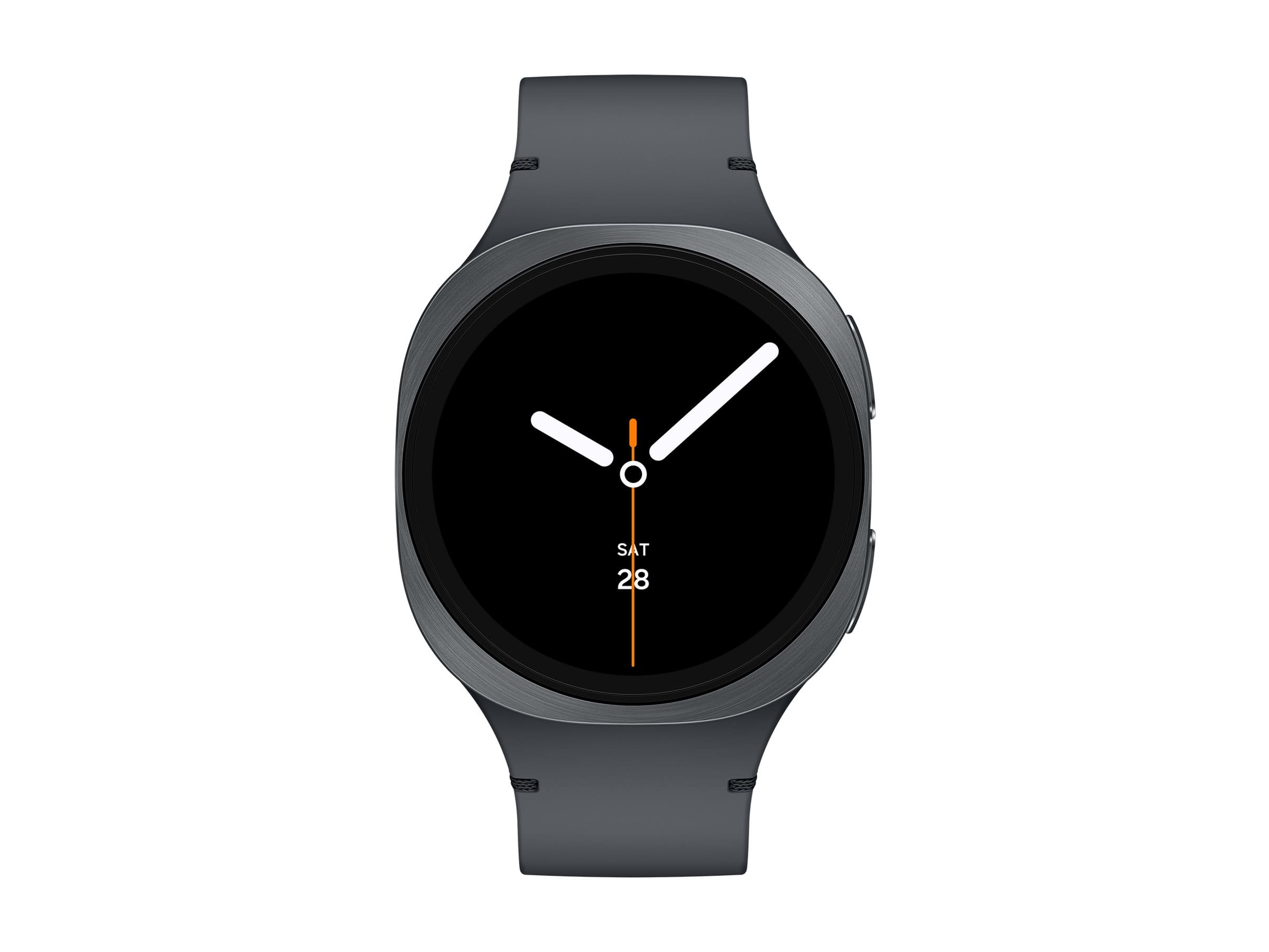 Samsung Galaxy Watch8 - 40 mm - Carbon-Schwarz - intelligente Uhr mit Sportband - Gummi - Graphit - Bandgröße: S/M - Anzeige 3.4 cm (1.34")
