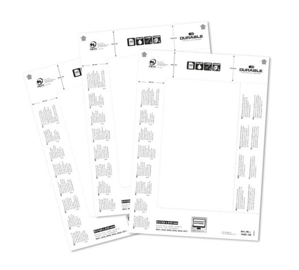 Durable Weiß - 20 Stck. Namensetiketten