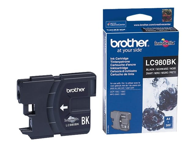 Brother LC980BK - Schwarz - original - Tintenpatrone