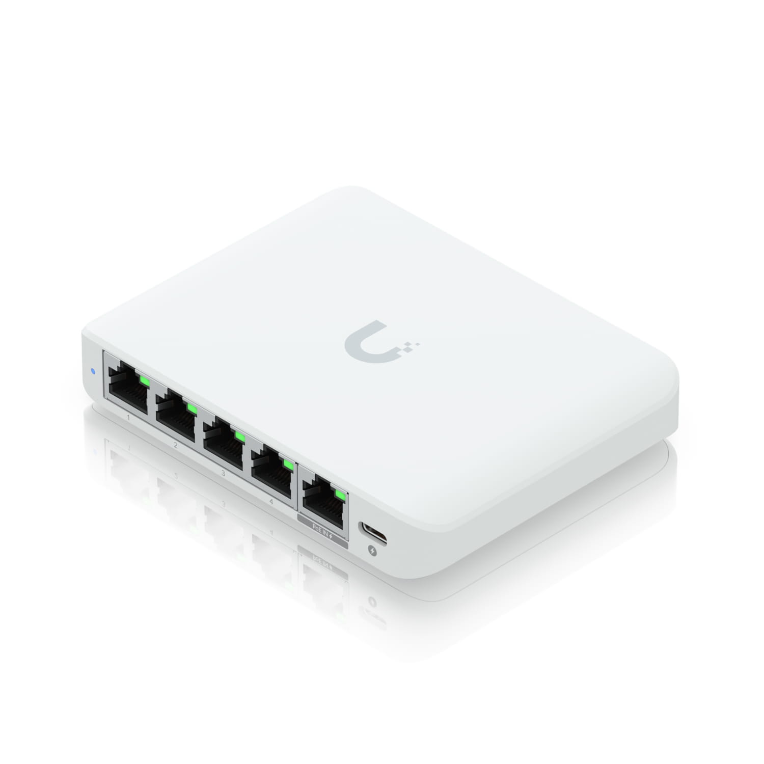 Ubiquiti UniFi Switch Flex Mini 2.5G - Switch - L2+ - managed - 4 x 2.5GBase-T + 1 x 2.5GBase-T (PoE)