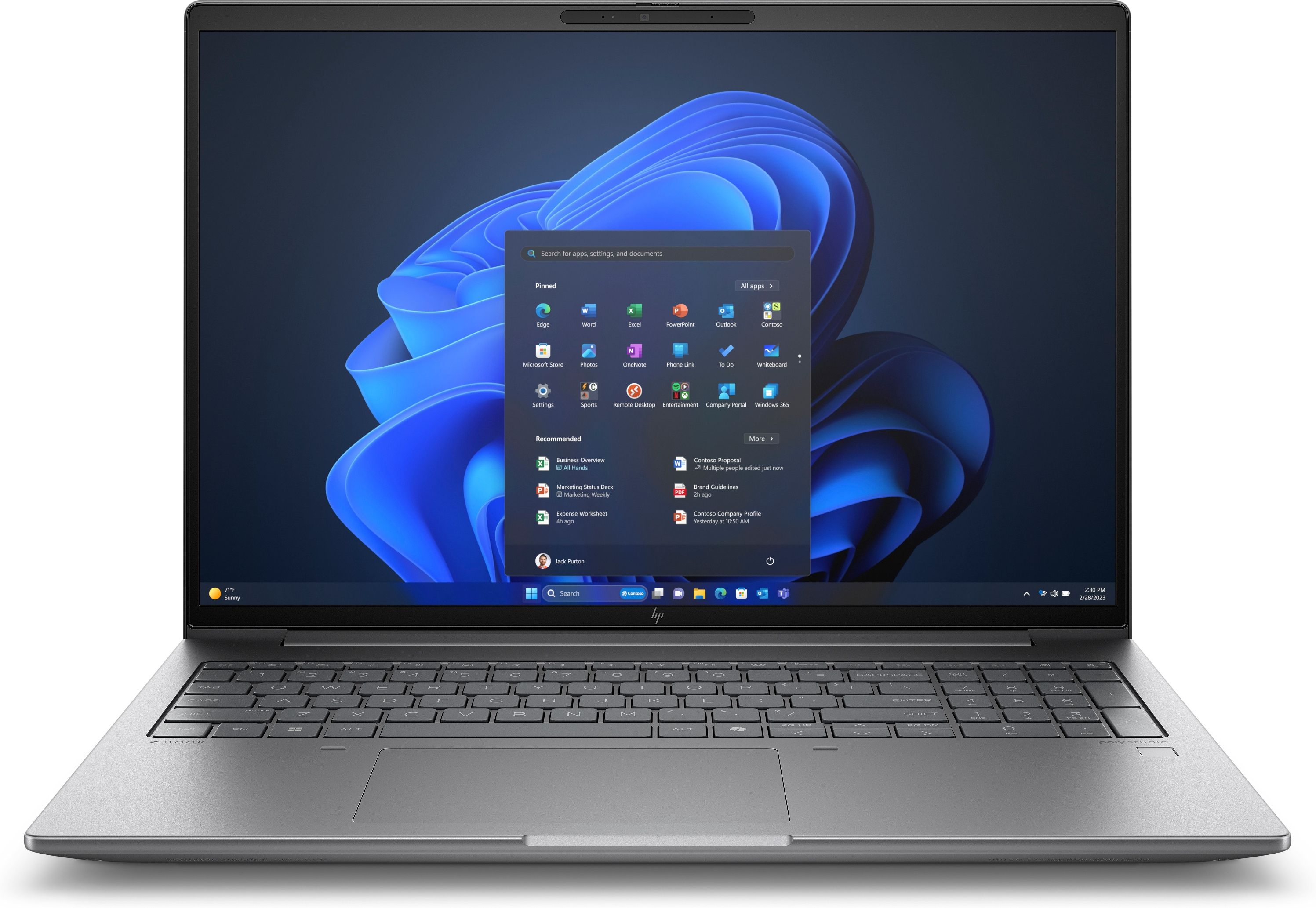 HP ZBook Power G11 A Mobile Workstation - AMD Ryzen 7 8845HS - Win 11 Pro - RTX 2000 Ada - 32 GB RAM - 1 TB SSD NVMe, TLC - 40.6 cm (16")
