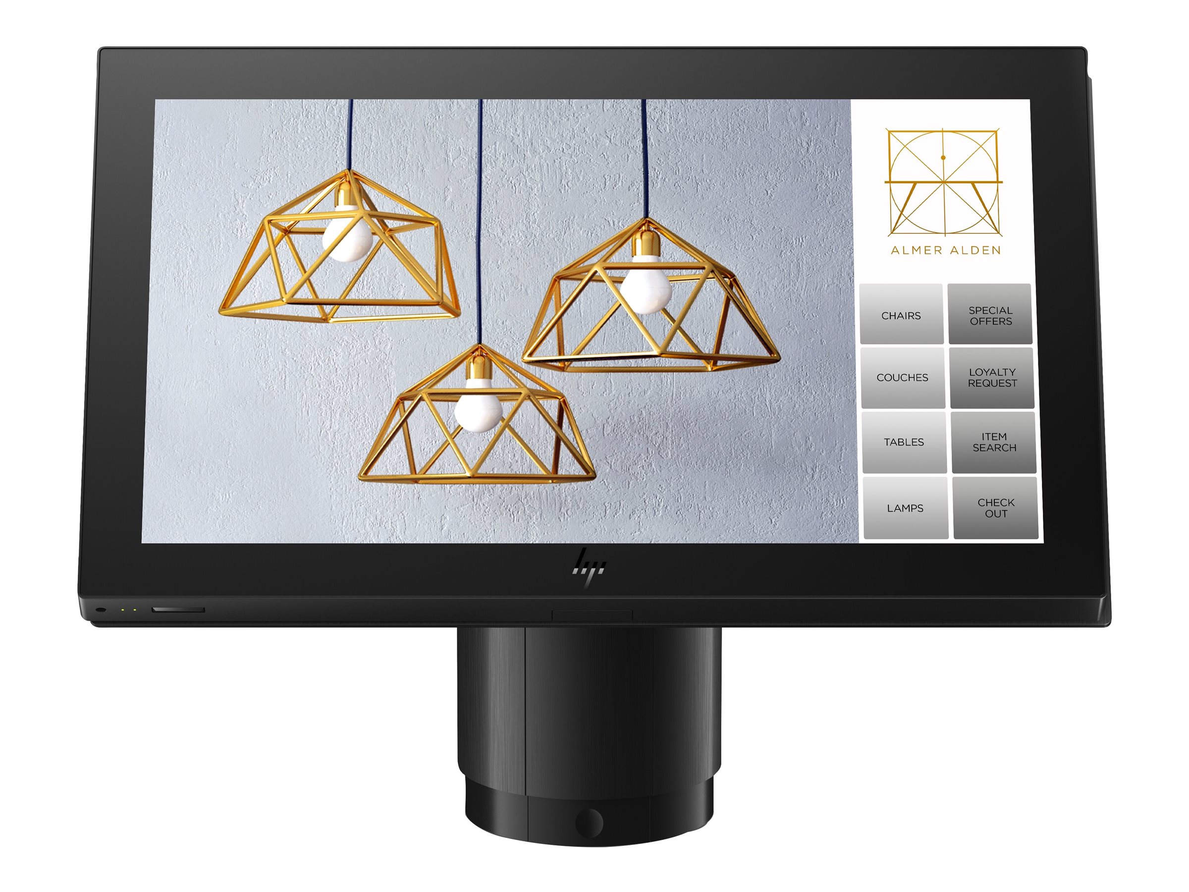 HP Engage One Pro - All-in-One - 1 x Core i3 10100E / 3.2 GHz - RAM 8 GB - SSD 256 GB - NVMe, TLC - UHD Graphics 630 - 1GbE - Win 10 IoT Enterprise - Monitor: LED 39.6 cm (15.6")