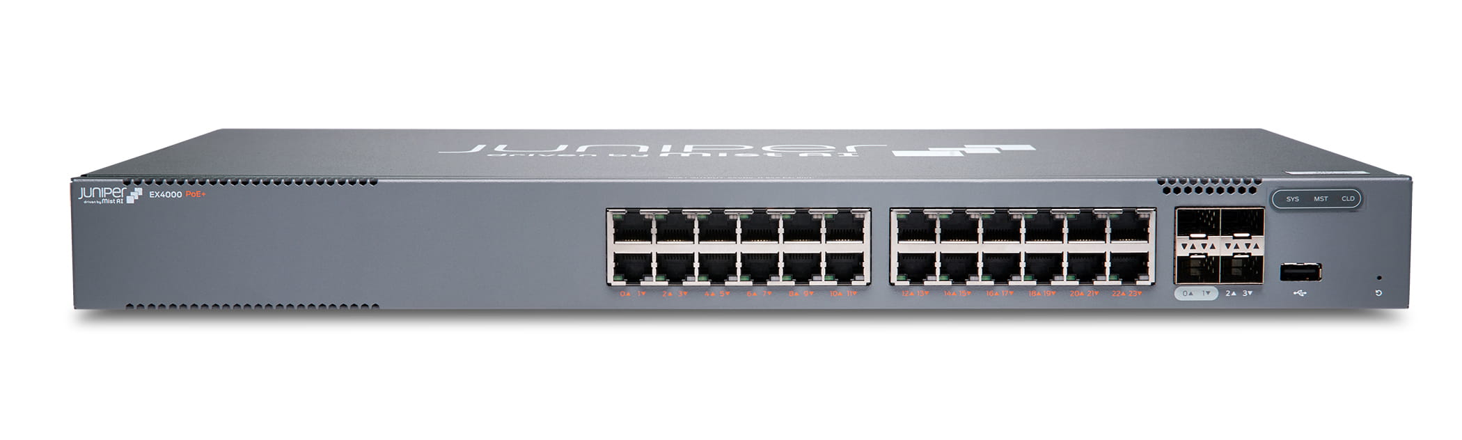 Juniper EX Series EX4000-24P - Switch - L3 - managed - 24 x 10/100/1000 (PoE+)