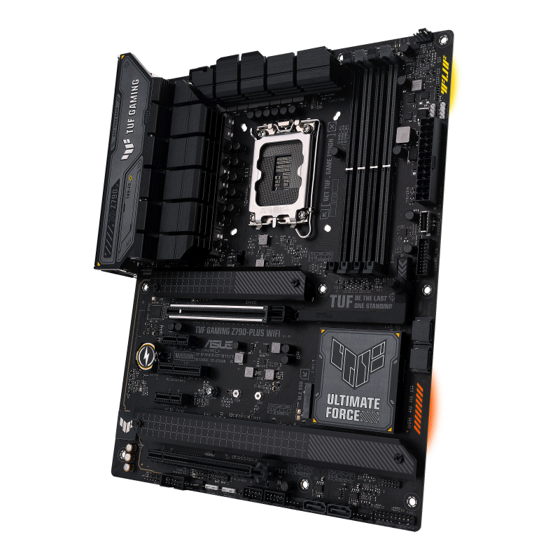 ASUS TUF GAMING Z790-PLUS WIFI - Motherboard - ATX - LGA1700-Sockel - Z790 Chipsatz - USB-C 3.2 Gen 2x2, USB-C 3.2 Gen2, USB 3.2 Gen 2, USB 3.2 Gen 1 - 2.5 Gigabit LAN, Wi-Fi 6E, Bluetooth - Onboard-Grafik (CPU erforderlich)