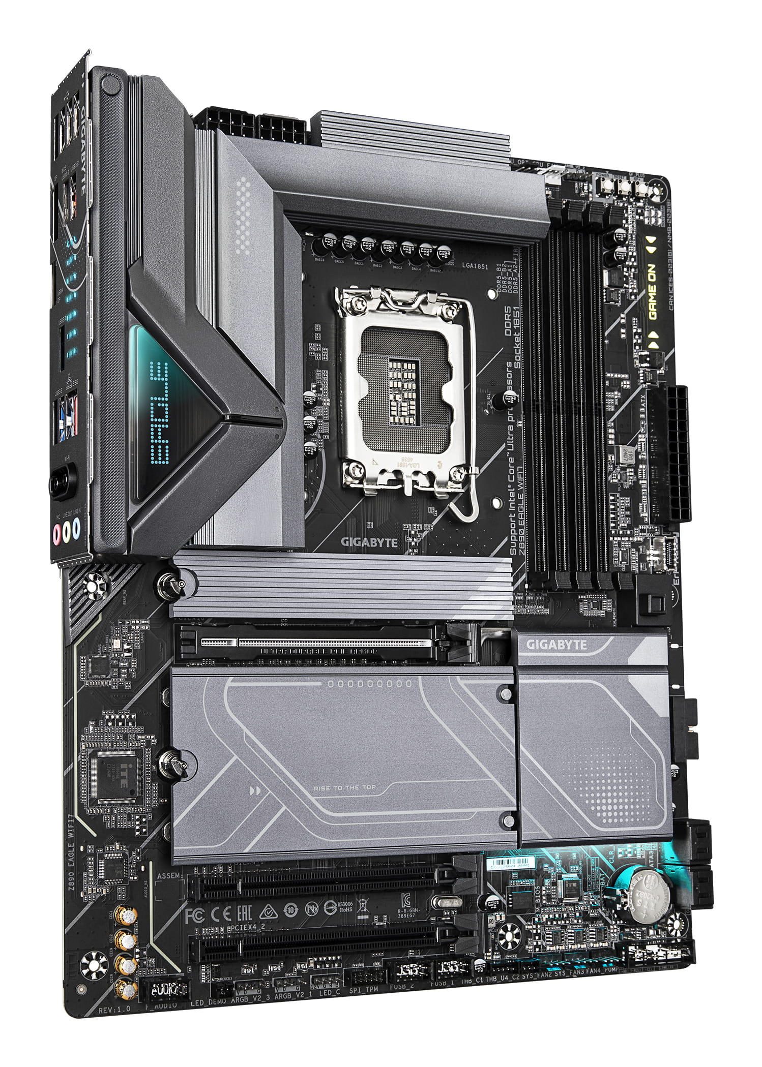 Gigabyte Z890 EAGLE WIFI7 - Motherboard - ATX - LGA1851 Sockel - Z890 Chipsatz - USB4, USB 3.2 Gen 2, USB 3.2 Gen 1, USB-C 3.2 Gen2 - Bluetooth, Wi-Fi 7, 2.5 Gigabit LAN - Onboard-Grafik (CPU erforderlich)
