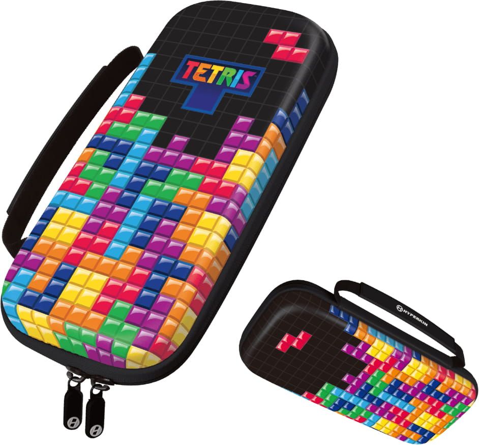 Hyperkin M07541-TETS, Hartschalenkoffer, Schwarz, Mehrfarbig, EVA (Äthylen-Vinylazetat), Nintendo Switch, Stoßfest, Tropfsicher, Kratzresistent, Tetris
