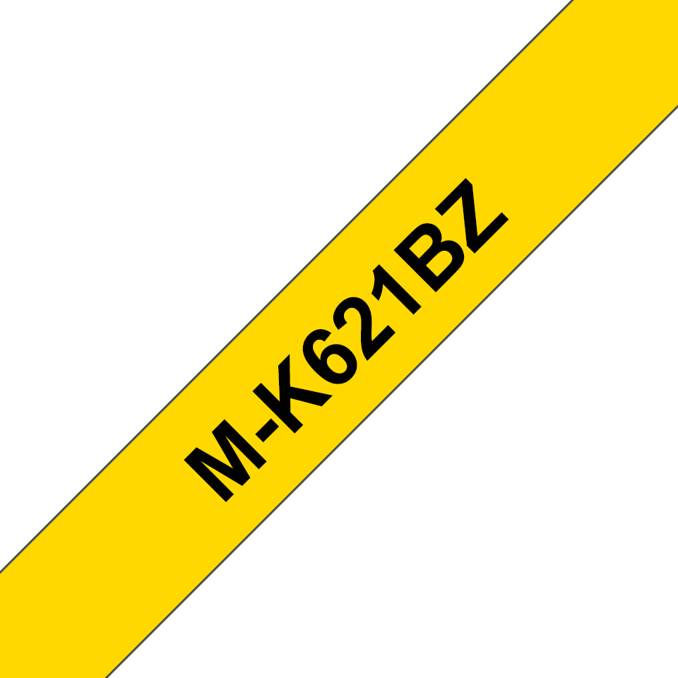 Brother M-K621BZ - Schwarz auf Gelb - Rolle (0,9 cm x 8 m)