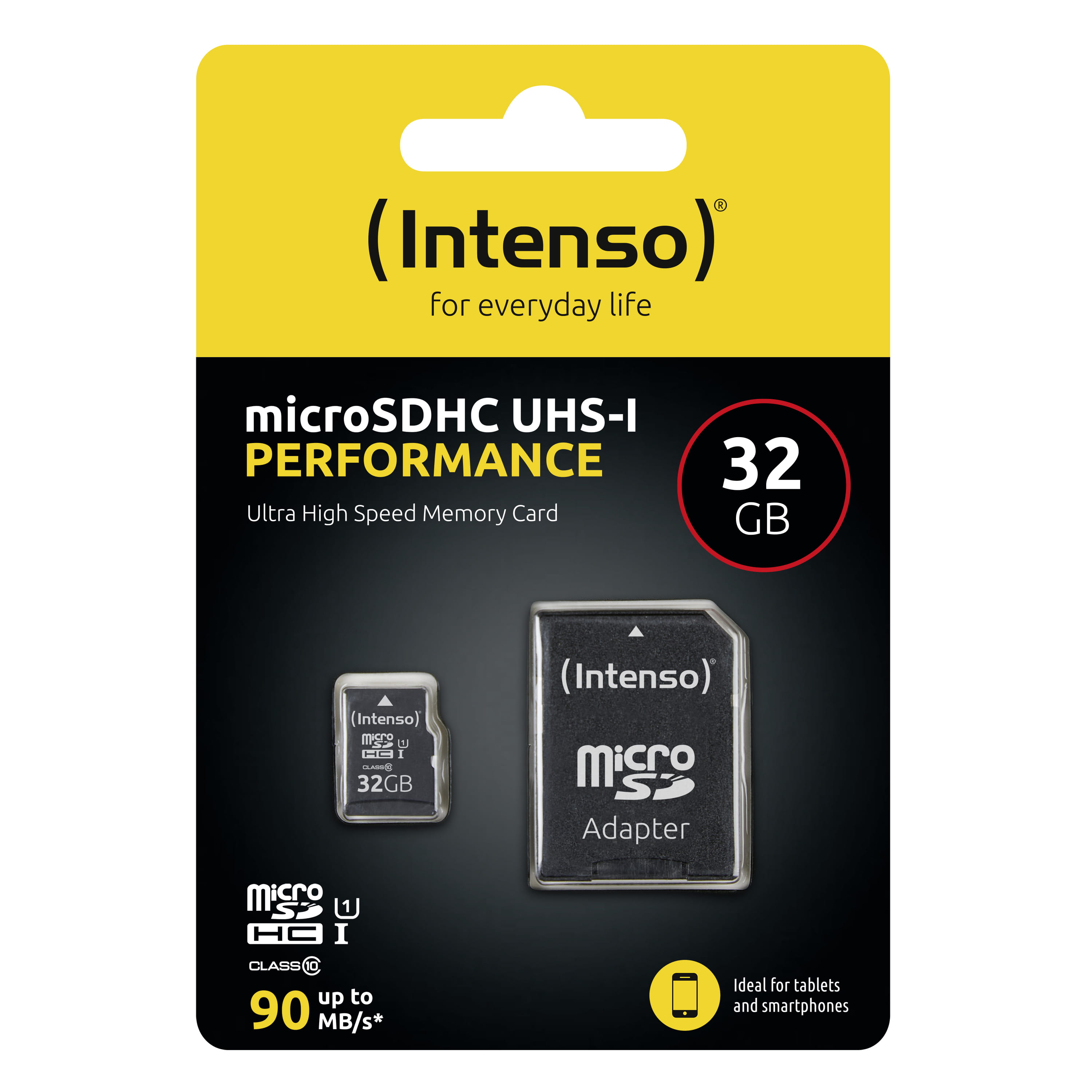 Intenso Flash-Speicherkarte (SD-Adapter inbegriffen)