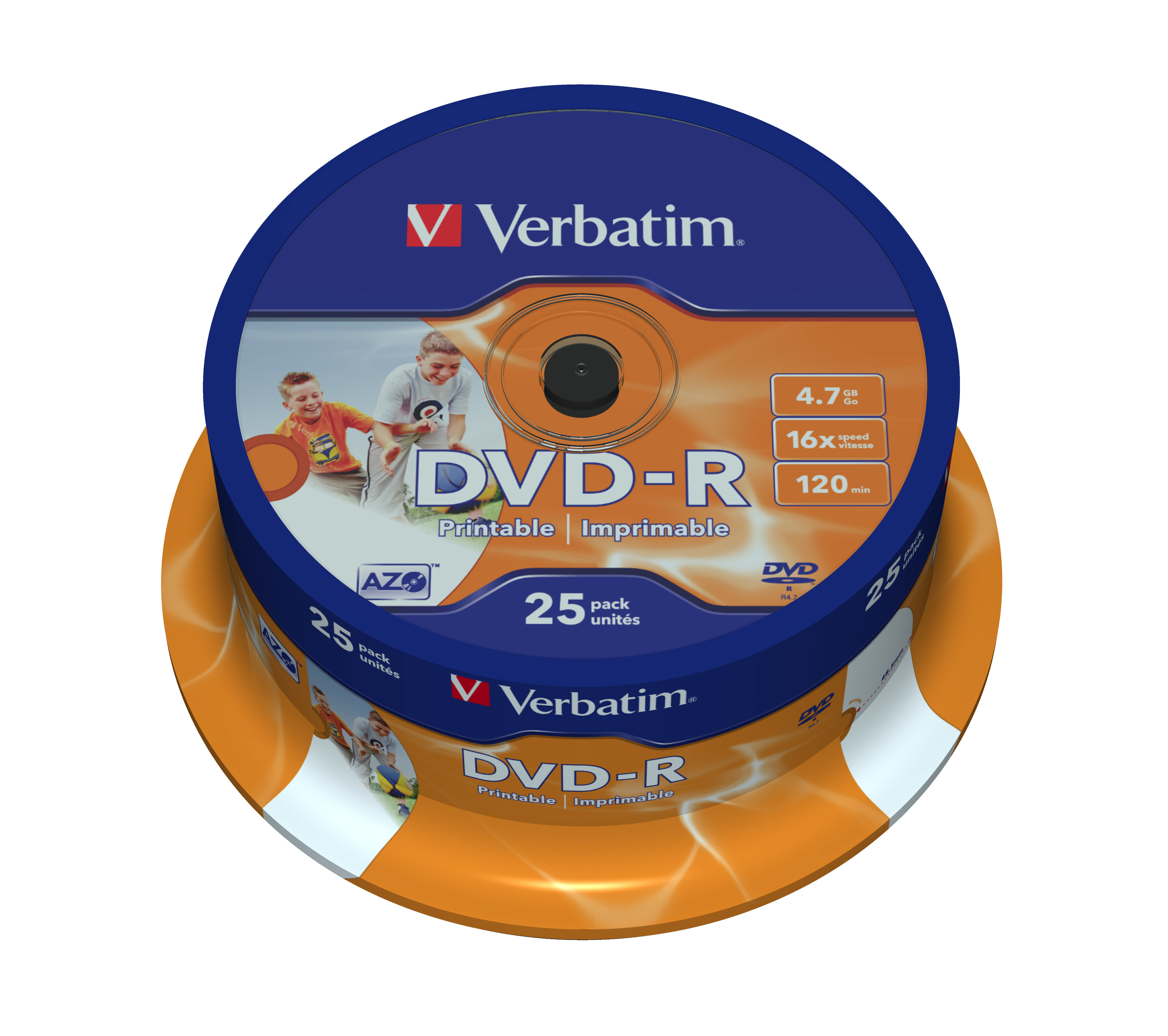 Verbatim 25 x DVD-R - 4.7 GB 16x - breite bedruckbare