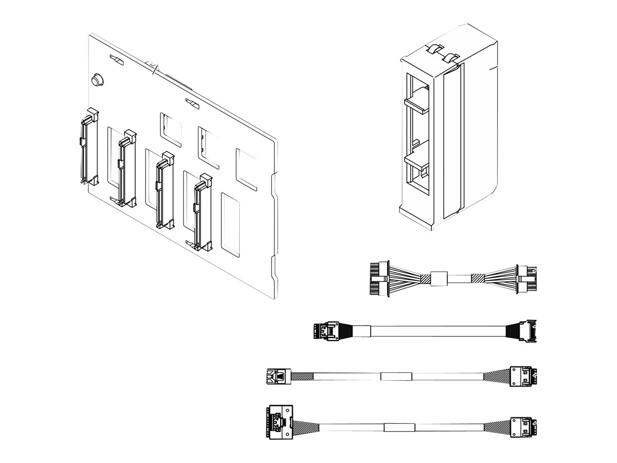 Lenovo SAS/SATA/NVMe Server-Backplane - für