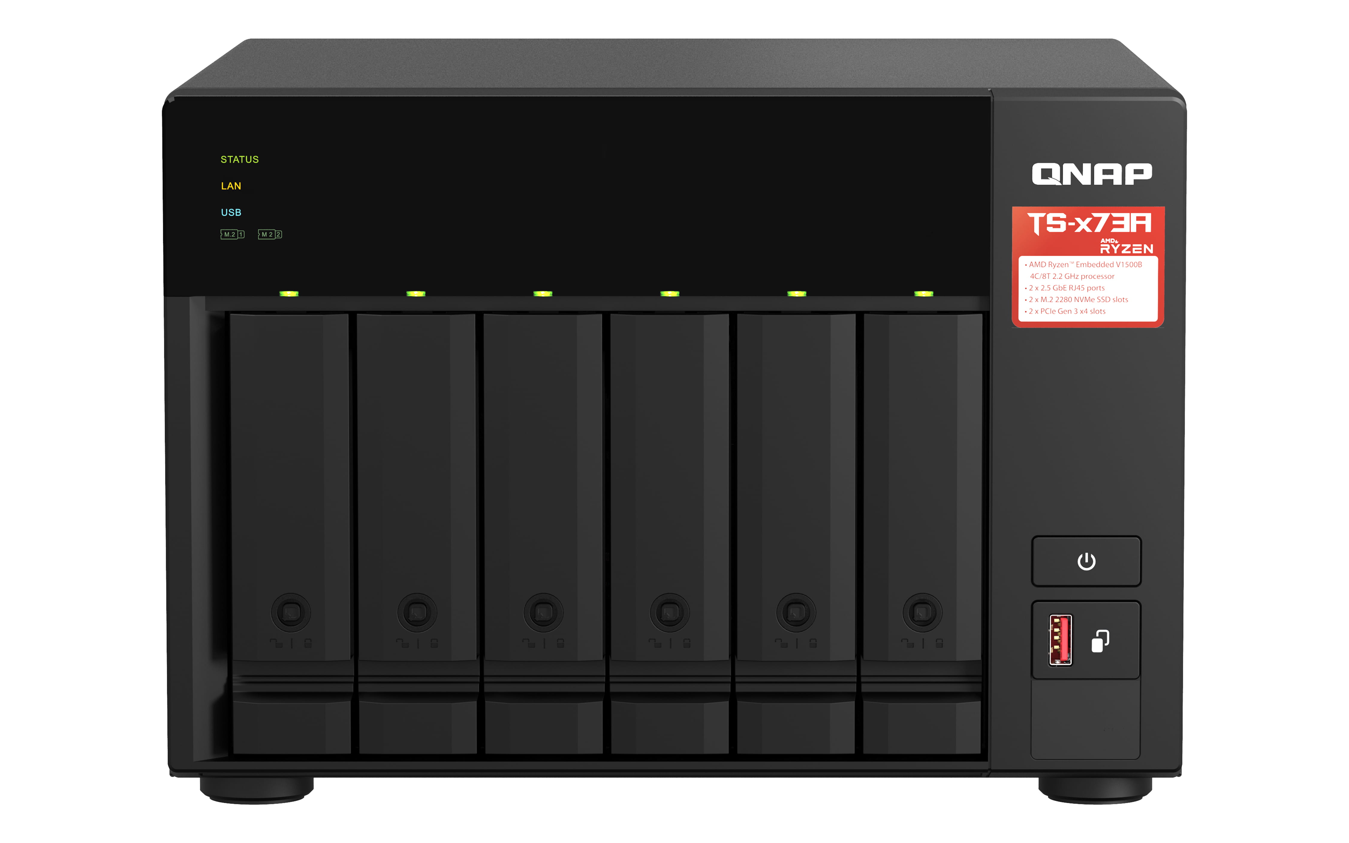 QNAP TS-673A - NAS-Server - 6 Schächte - SATA