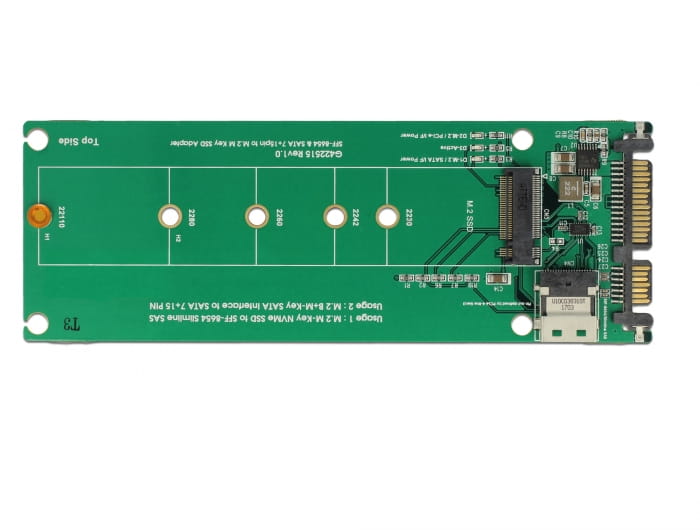Delock U.2 SFF-8654 or SATA Converter to 1 x