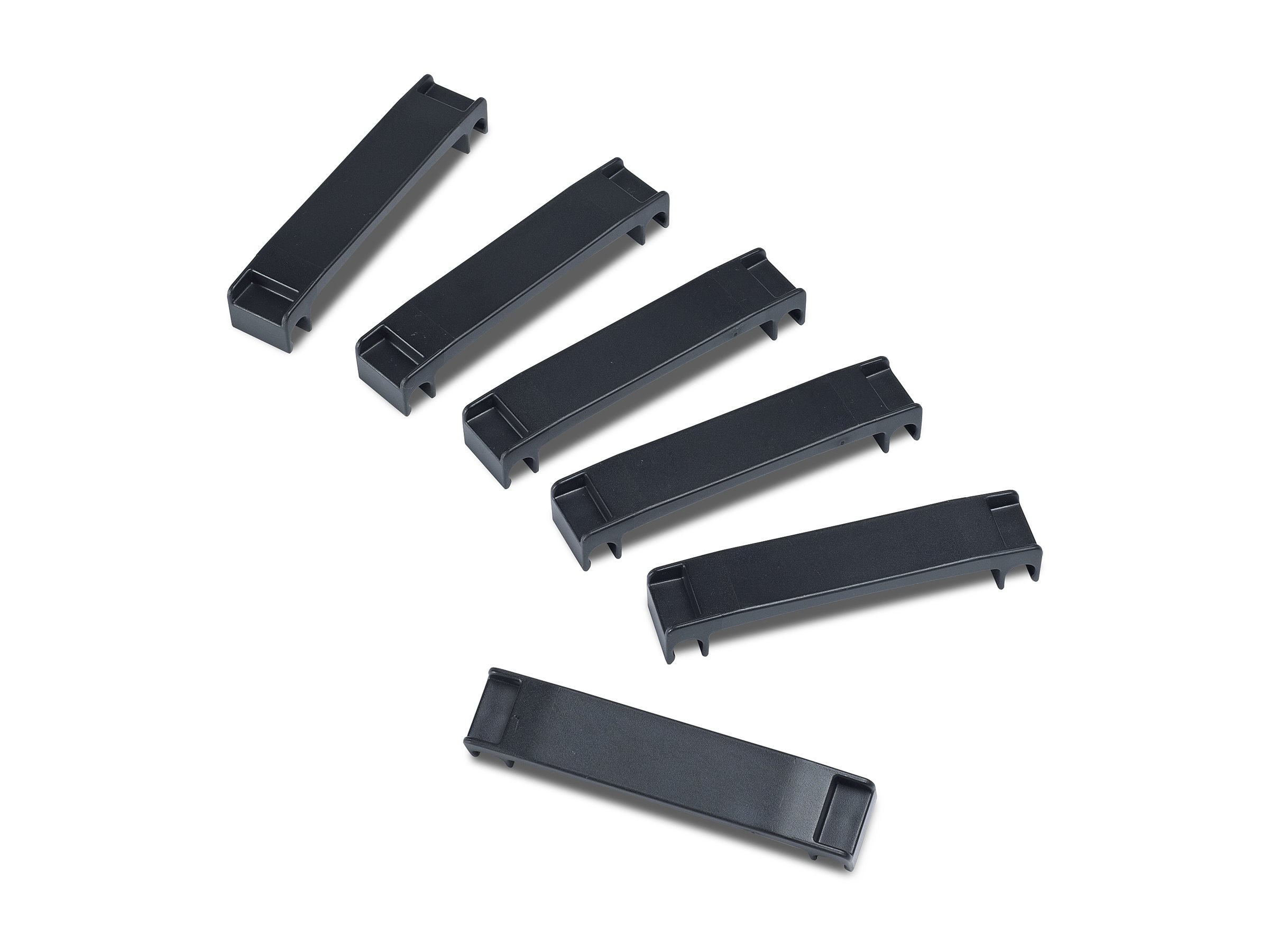 APC Kabelhalteschiene - Schwarz - TAA-konform (Packung mit 6)