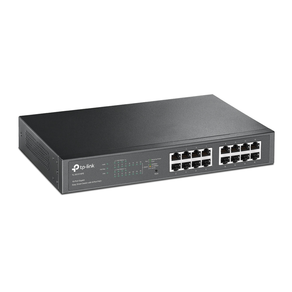 TP-LINK TL-SG1016PE - Switch - Smart - 8 x 10/100/1000 (PoE+)