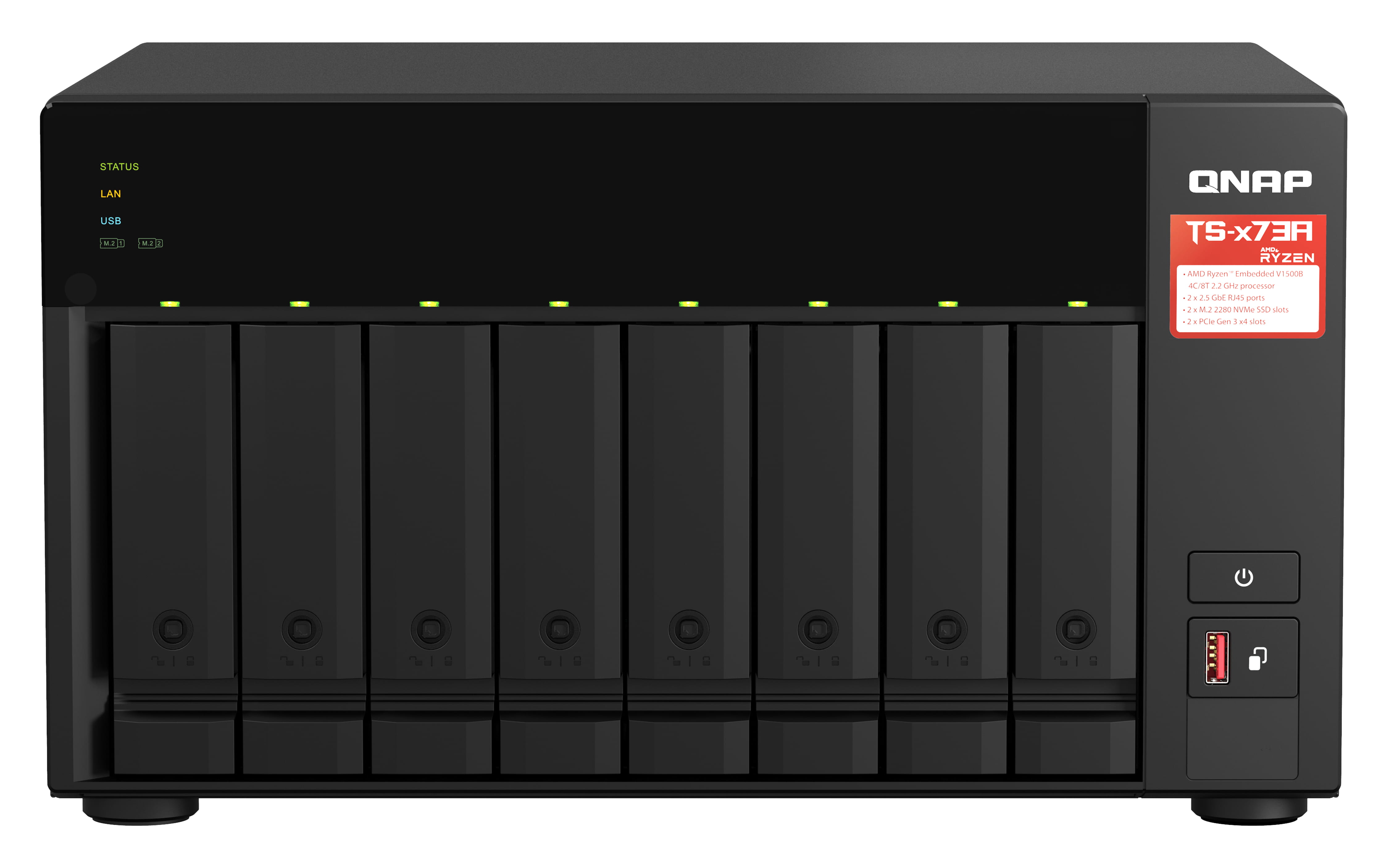 QNAP TS-873A - NAS-Server - 8 Schächte - SATA