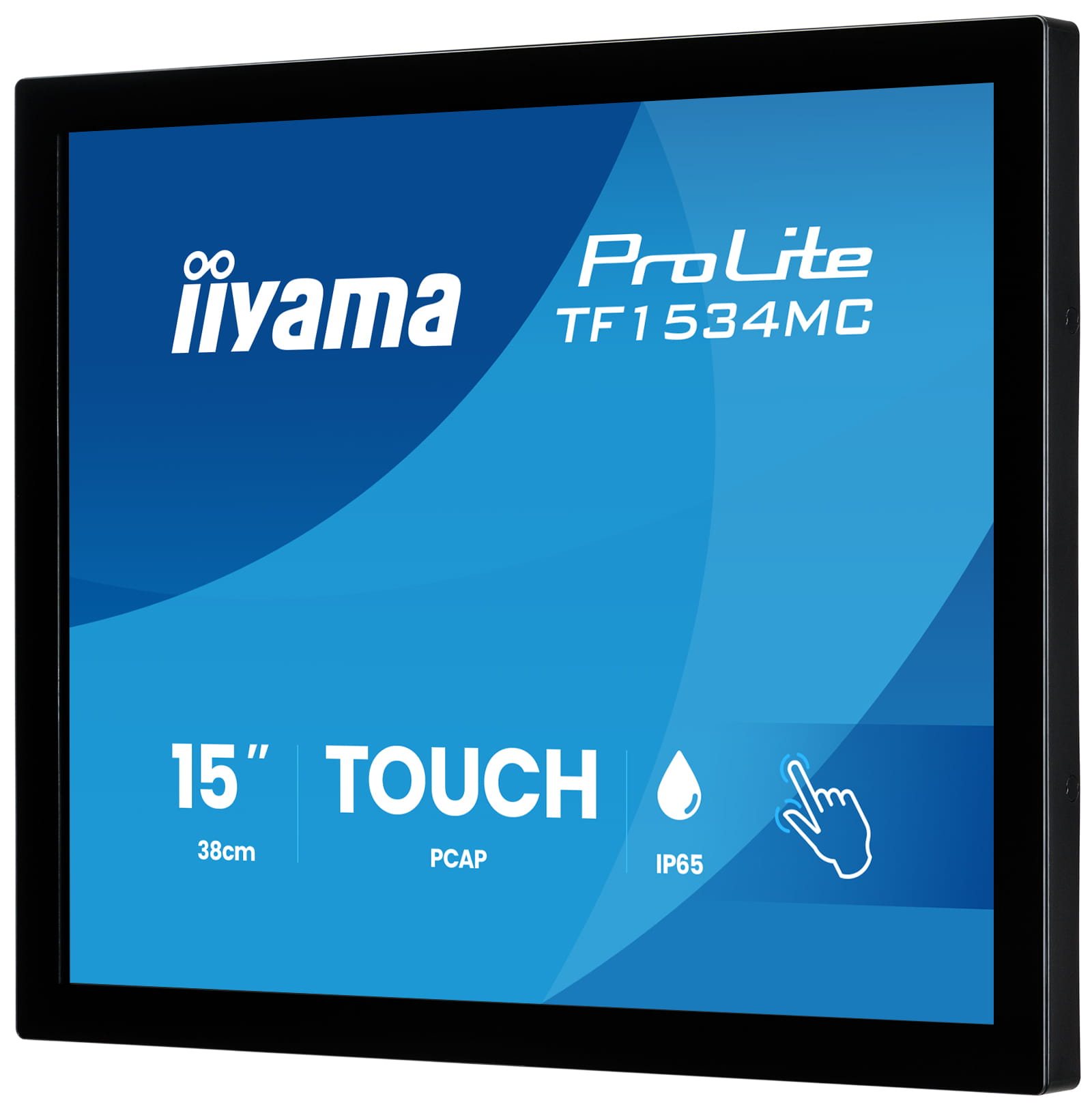 Iiyama ProLite TF1534MC-B8X, 38,1 cm (15"), 1024 x 768 Pixel, XGA, LED, 8 ms, Schwarz