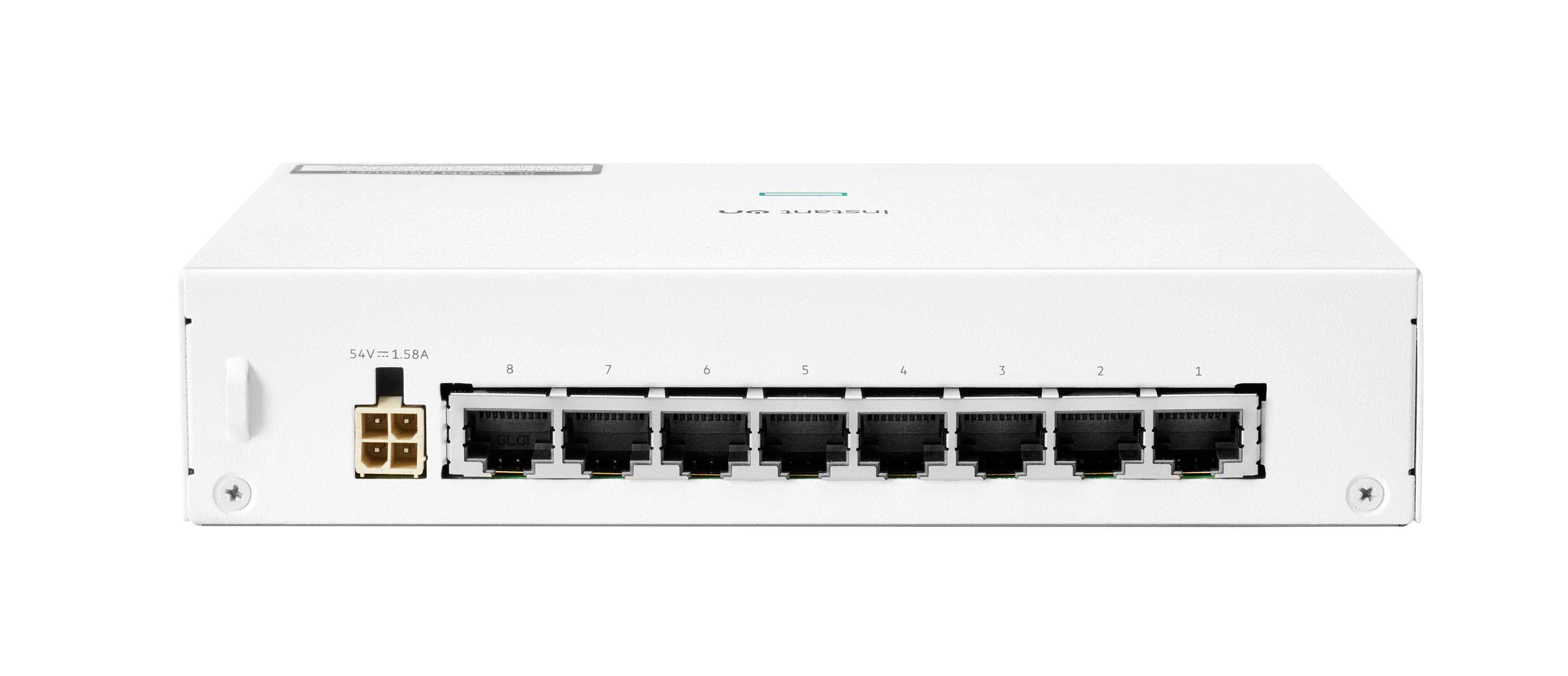 HPE Networking Instant On 1430 8G Class4 PoE 64W Switch - Switch - unmanaged - 8 x 10/100/1000 (PoE Class 4)