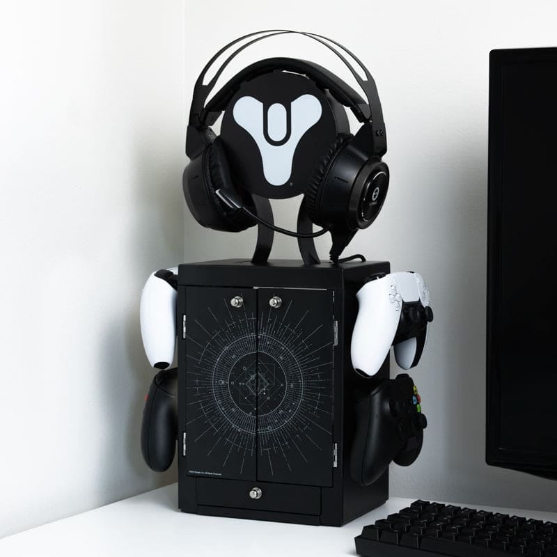 Numskull Games Official Destiny Gaming Locker, Diskettenhalter für Spiele, Universal, Schwarz, Kabelgebunden