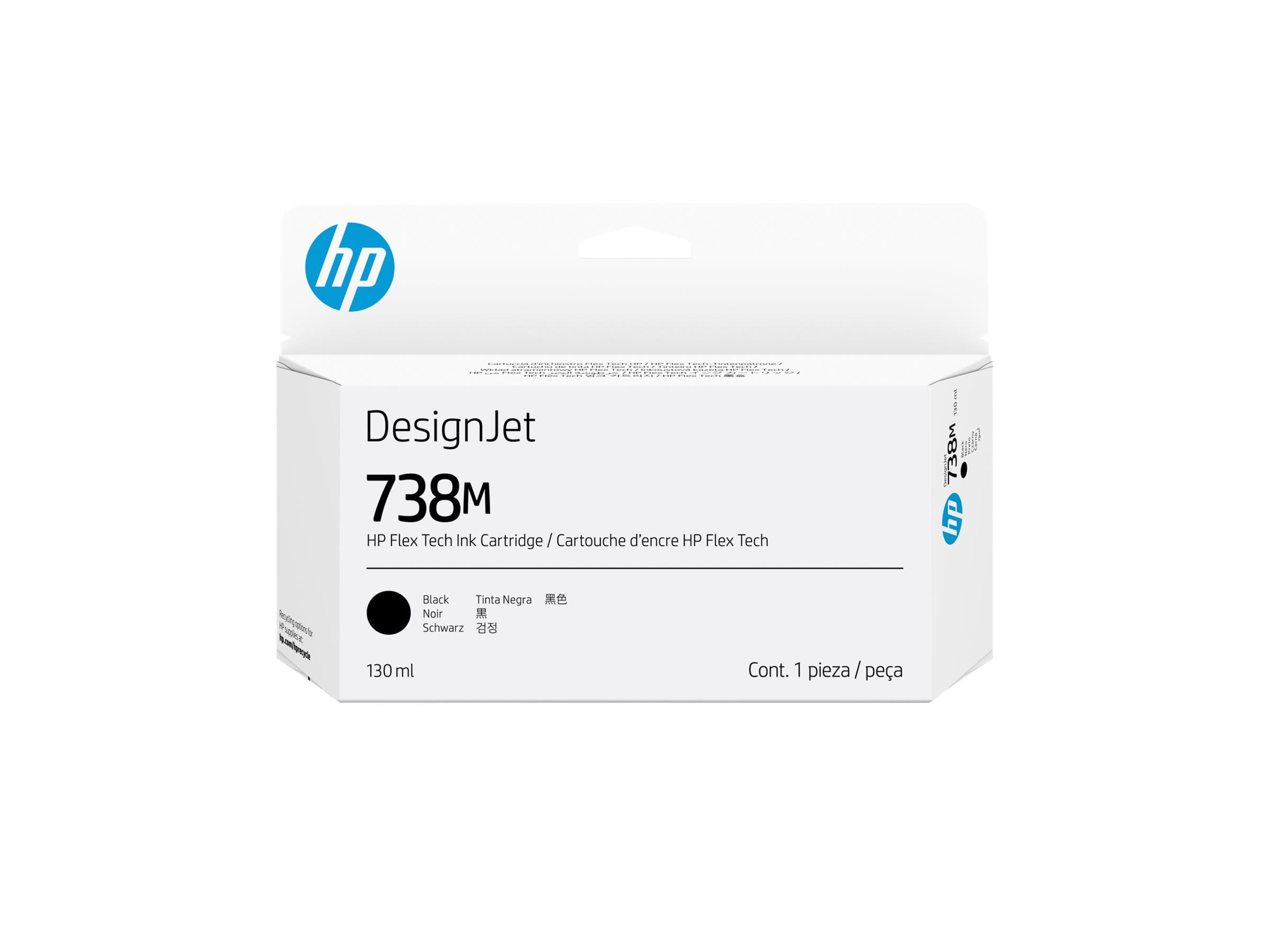 HP 738M - 130 ml - Schwarz - original - DesignJet