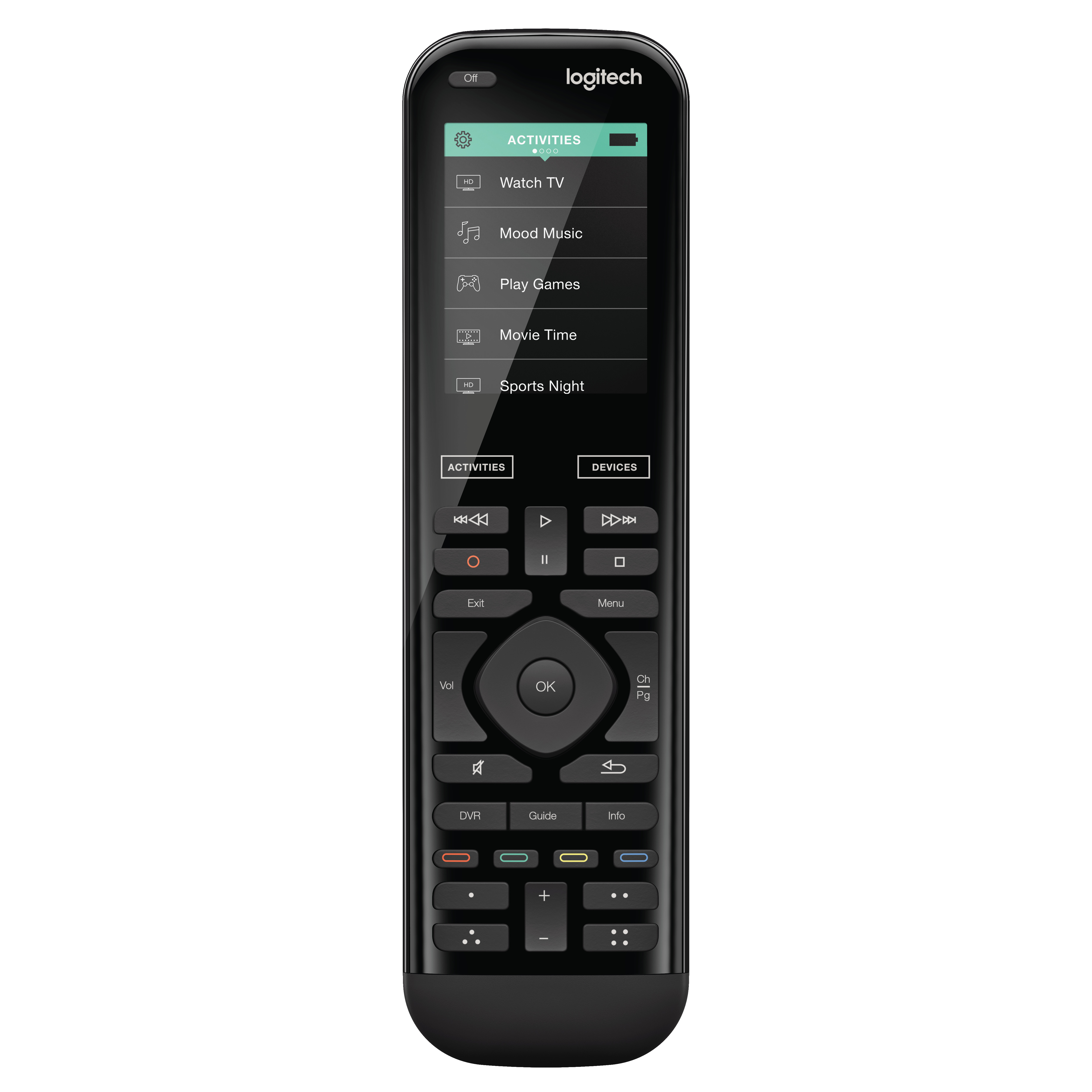 Logitech Harmony 950 - Universalfernbedienung - Anzeige - LCD - 6.1 cm (2.4")