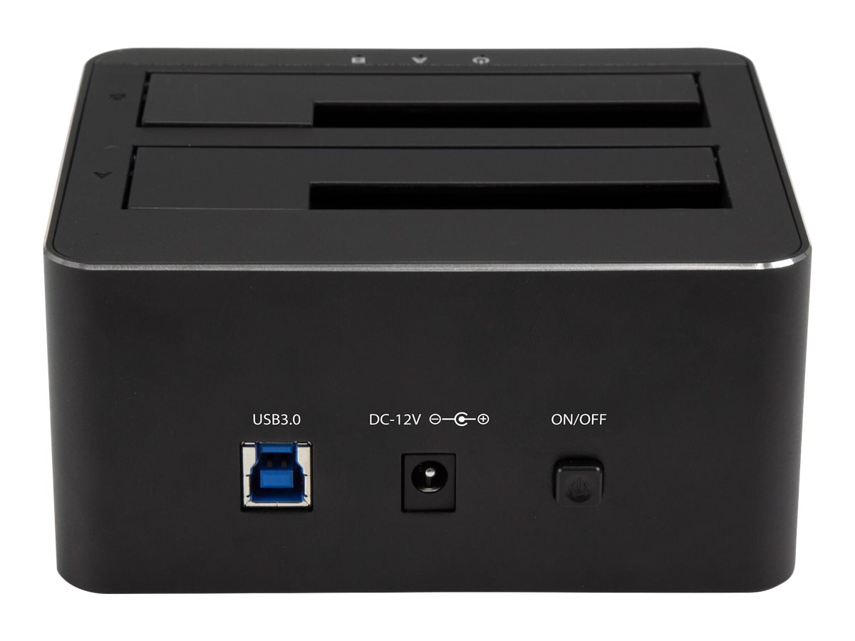StarTech.com Dual-Bay USB 3.0 to SATA Hard Drive Docking Station, USB Hard Drive Dock, External 2.53.5 SATA IIIIII, SSDHDD Docking Station, Hot-Swap Hard Drive Bays - Top-Loading - HDD-Dockingstation Schächte: 2 - 2.5", 3.5" (6.4 cm, 8.9 cm)