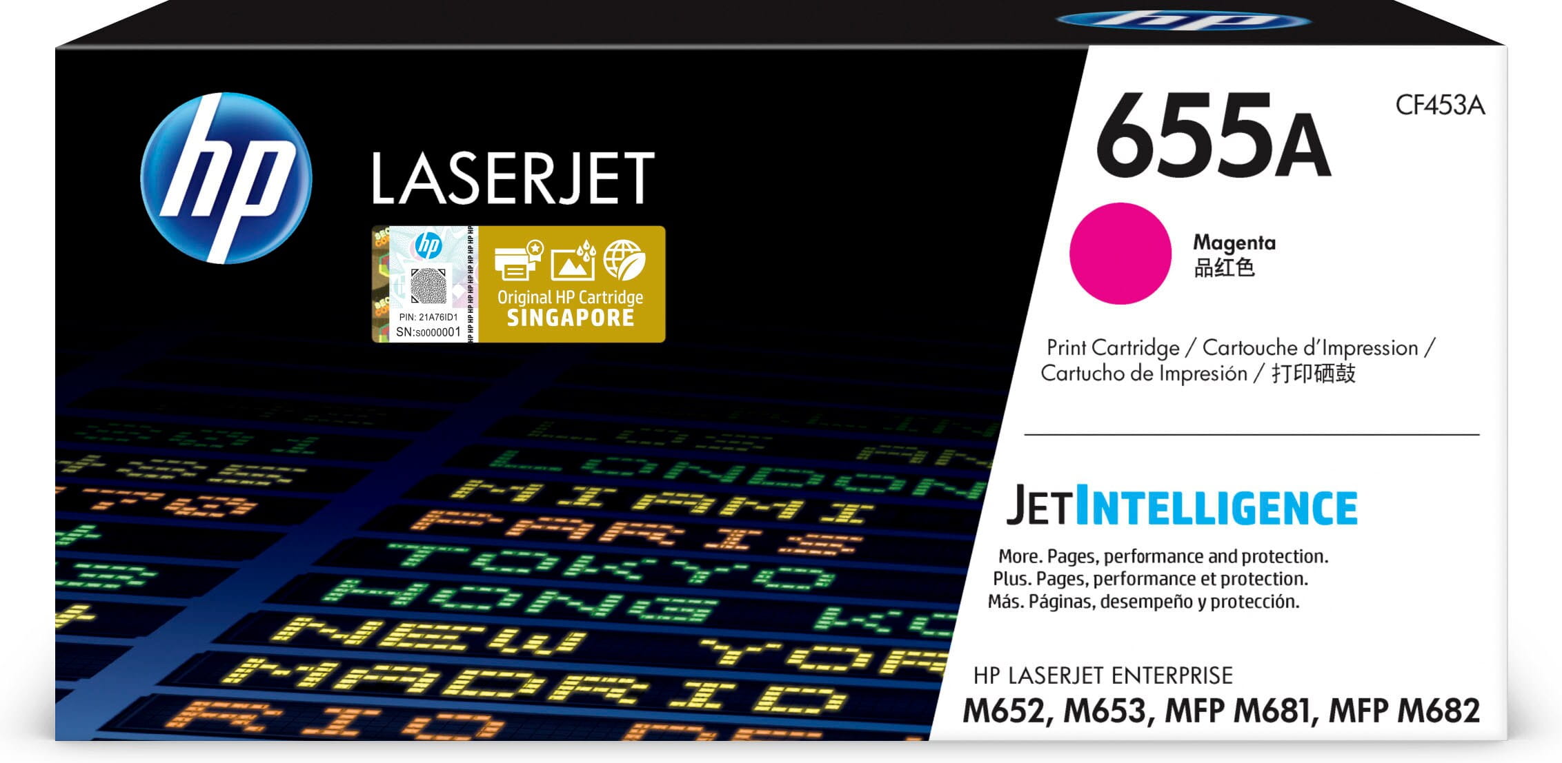 HP 655A - Magenta - original - LaserJet - Tonerpatrone (CF453A)