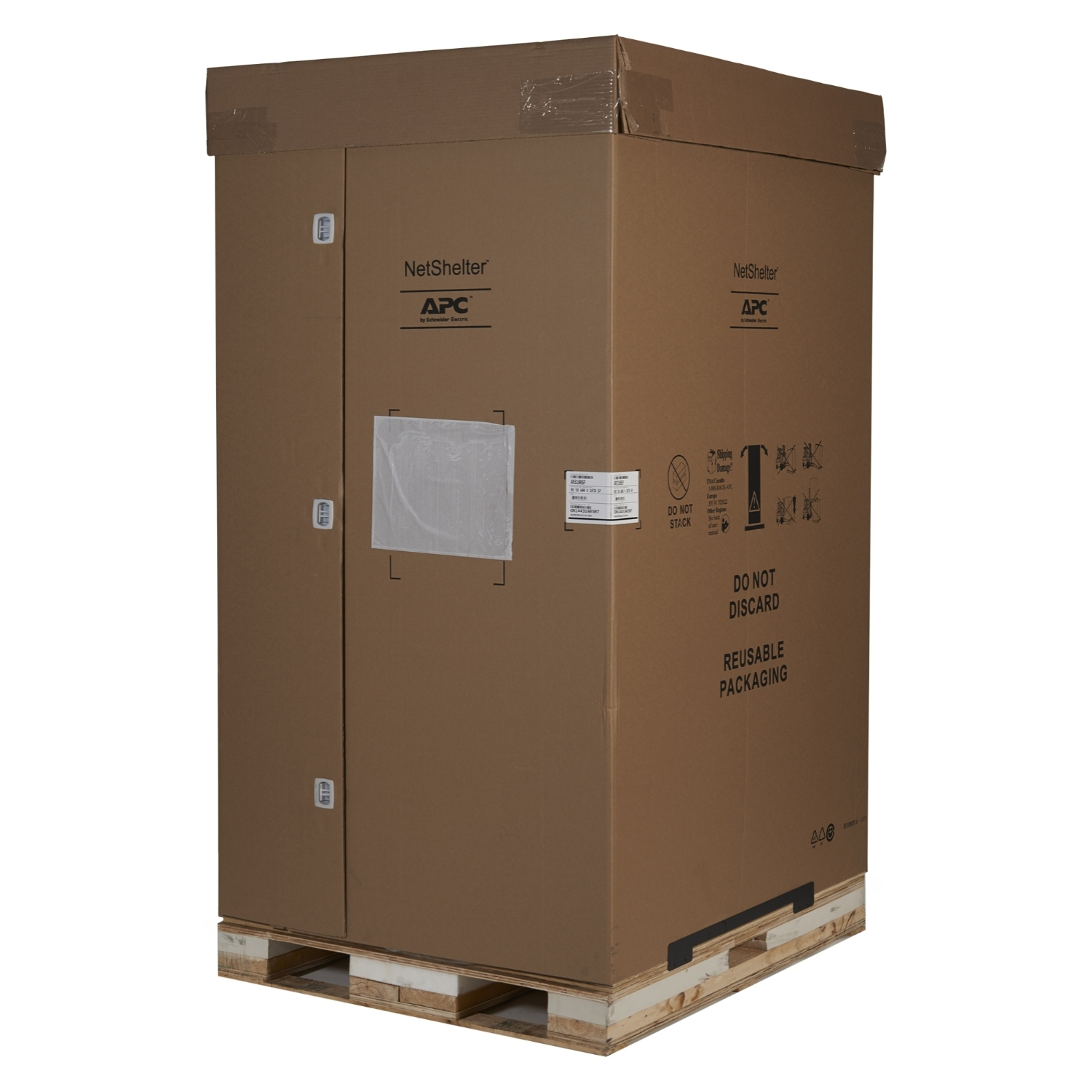 APC NetShelter SX Deep Enclosure with Sides Shock Packaging - Schrank - Schwarz - 42HE - 48.3 cm (19")