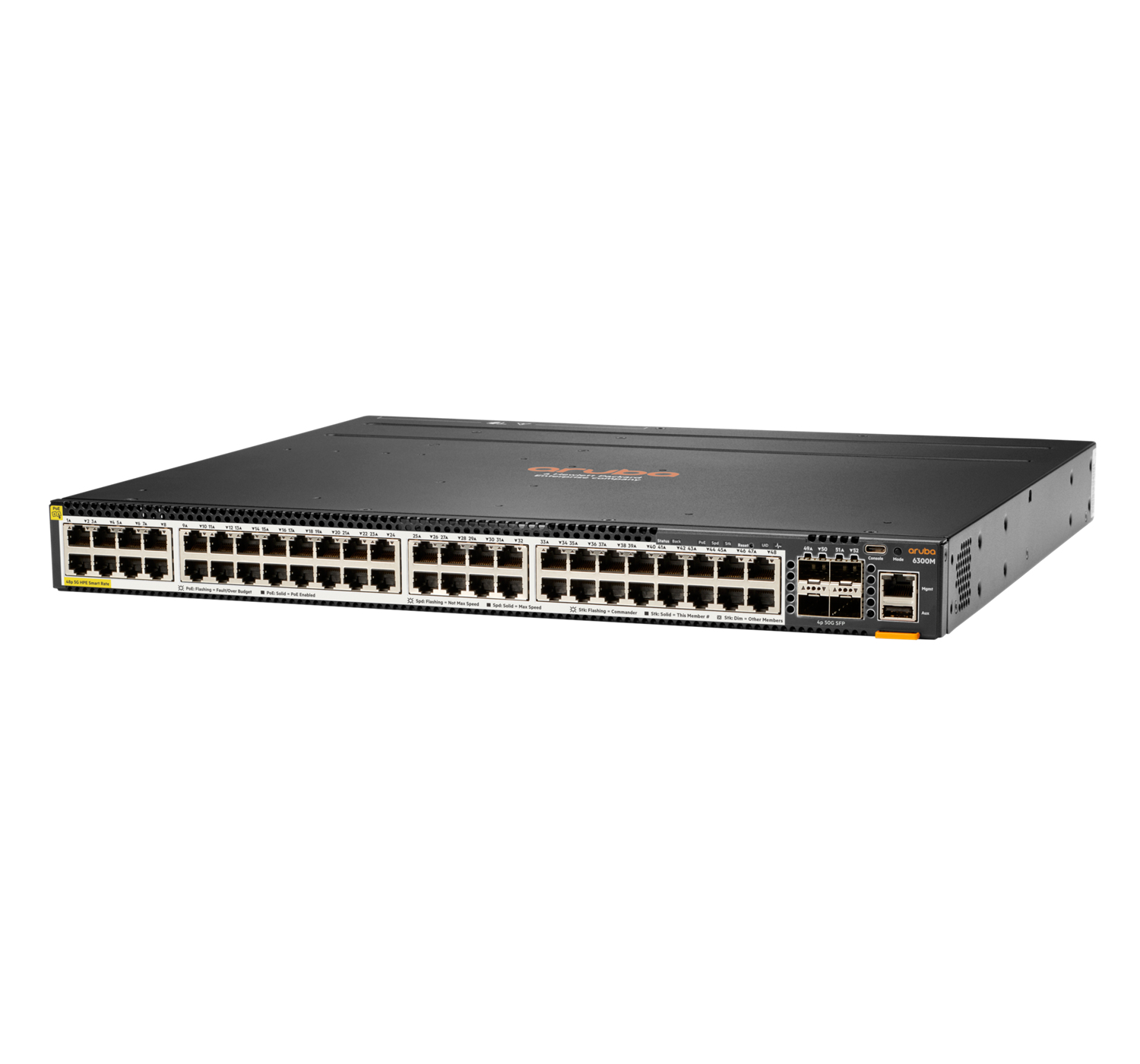 HPE Aruba Networking 6300M - Switch - L3 - managed - 48 x 100/1000/2.5G/5G (PoE+)
