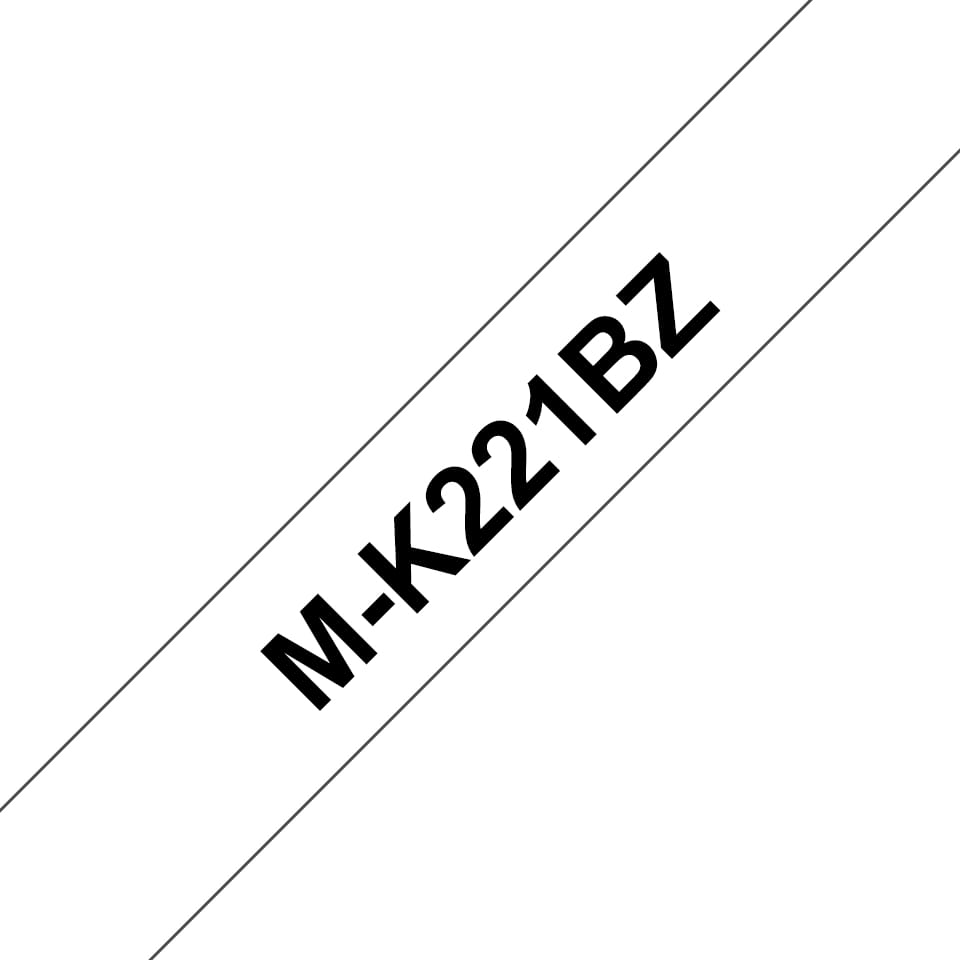 Brother M-K221BZ - Schwarz auf Weiß - Rolle (0,9 cm x 8 m)