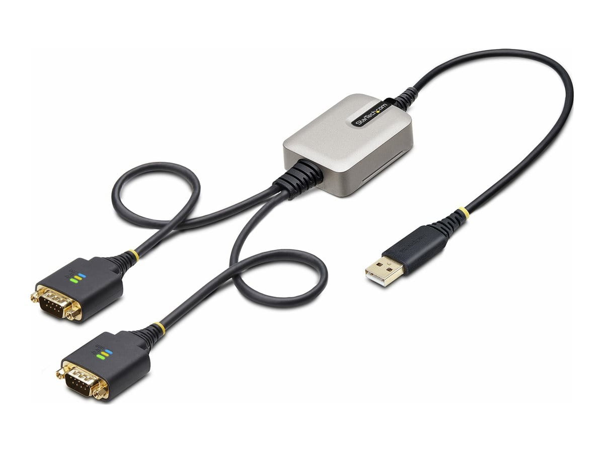 StarTech.com 60cm 2-Port USB auf Seriell Adapter, COM-Retention, FTDI - Kabel USB / seriell - USB (M)