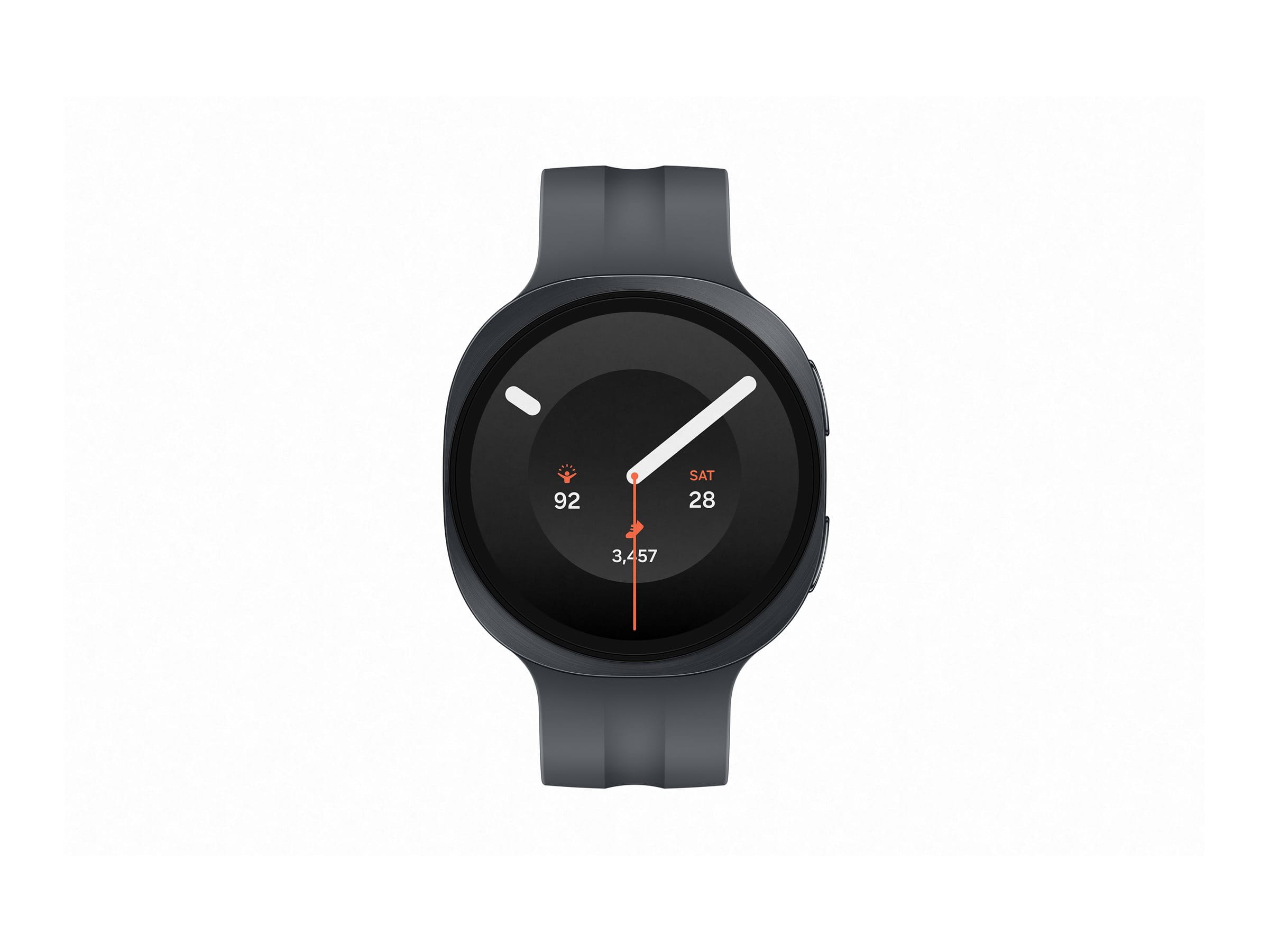 Samsung Galaxy Watch9 - 44 mm - Carbon-Schwarz - intelligente Uhr mit Sportband - schwarz - Bandgröße: M/L - Anzeige 3.73 cm (1.47")