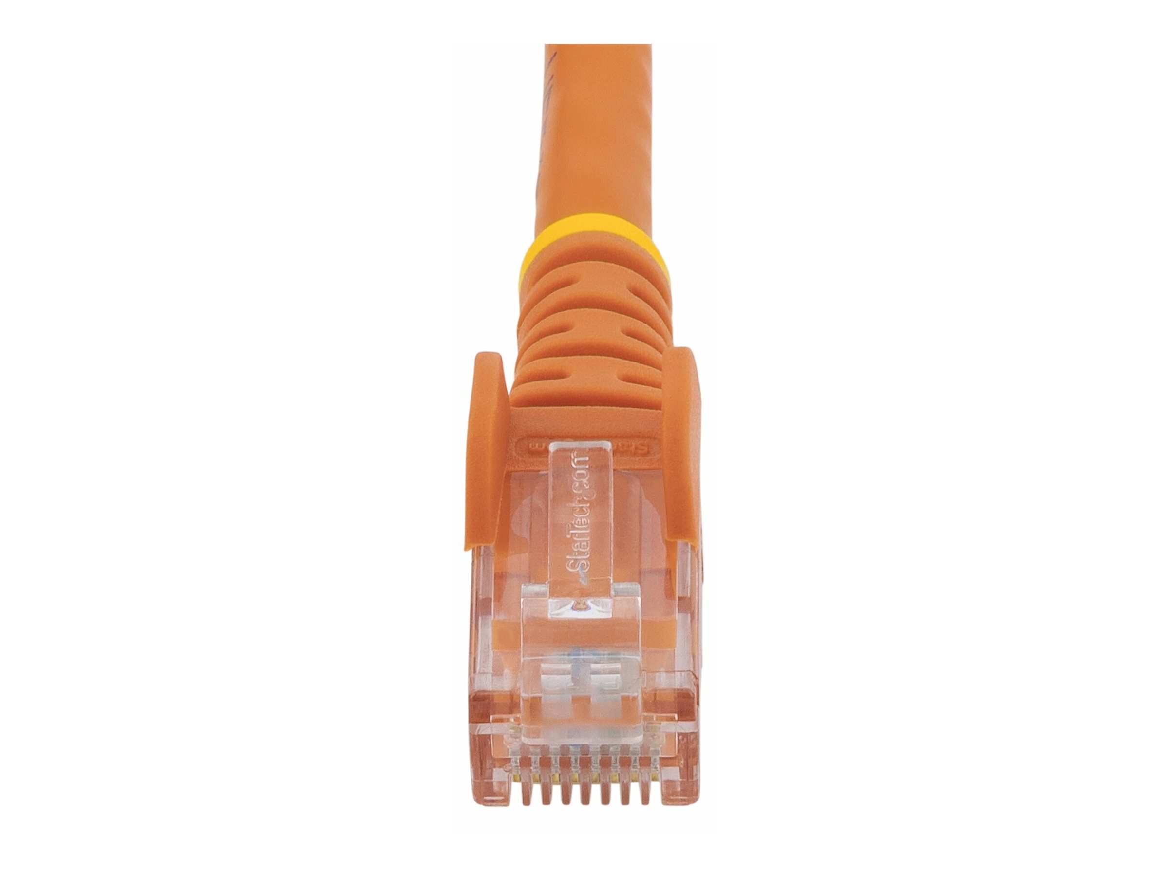 StarTech.com 1m CAT6 Ethernet Cable, 10 Gigabit Snagless RJ45 650MHz 100W PoE Patch Cord, CAT 6 10GbE UTP Network Cable w/Strain Relief, Orange, Wiring is UL Certified/TIA - Category 6 - 24AWG (N6PATC1MOR)