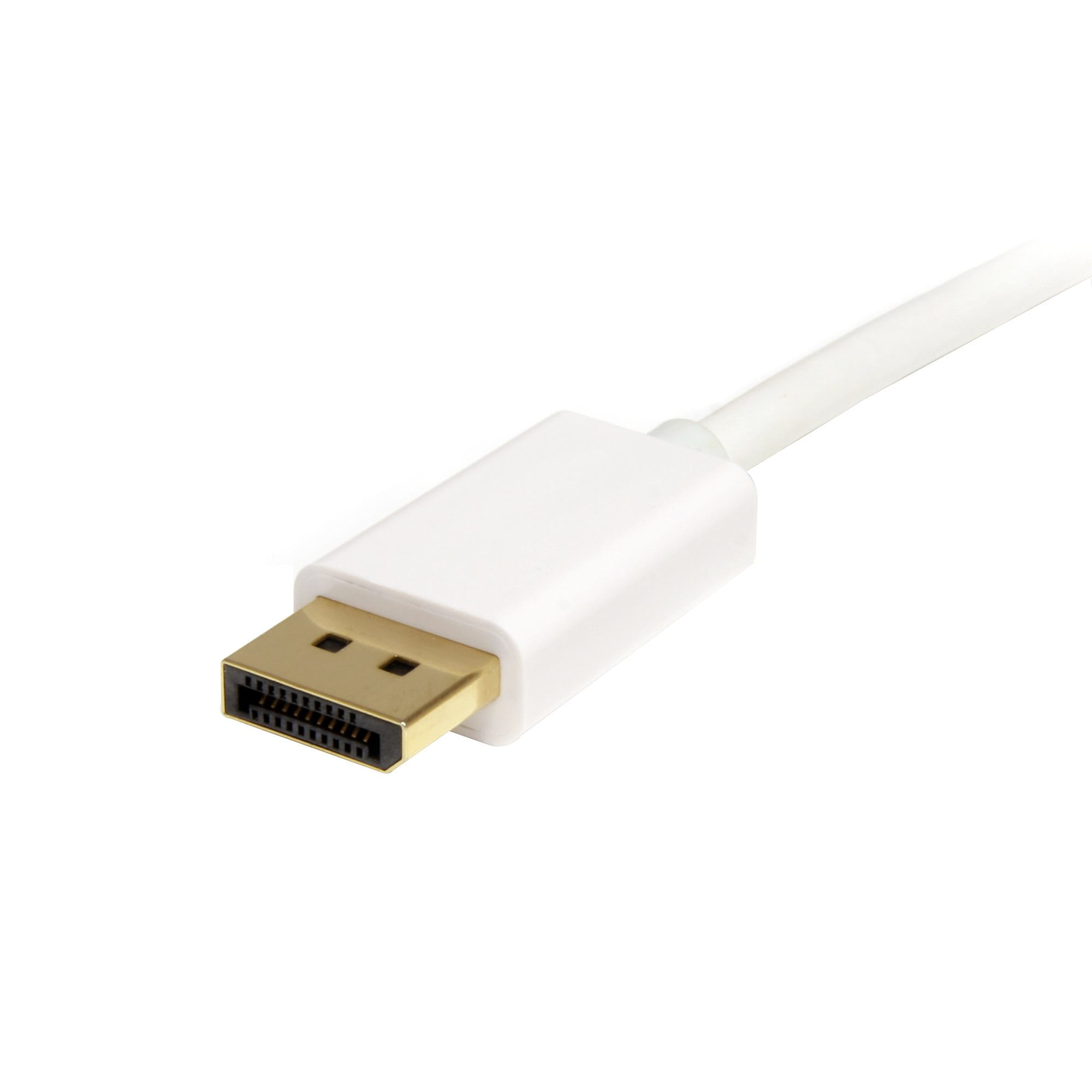 StarTech.com 1m Mini DisplayPort 1.2 auf DisplayPort Adapterkabel - mDP zu DP 4k x 2k Kabel - St/St - Weiß - DisplayPort-Kabel - Mini DisplayPort (M)