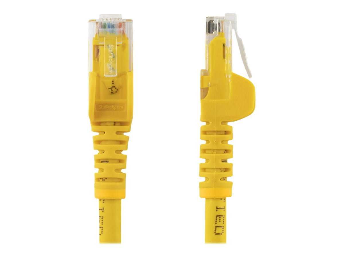 StarTech.com Startech 7m CAT6 Ethernet Cable, 10 Gigabit Snagless RJ45 650MHz 100W PoE Patch Cord, CAT 6 10GbE UTP Network Cable w/Strain Relief, Yellow, Wiring is UL Certified/TIA - Category 6 - 24AWG (N6PATC7MYL)
