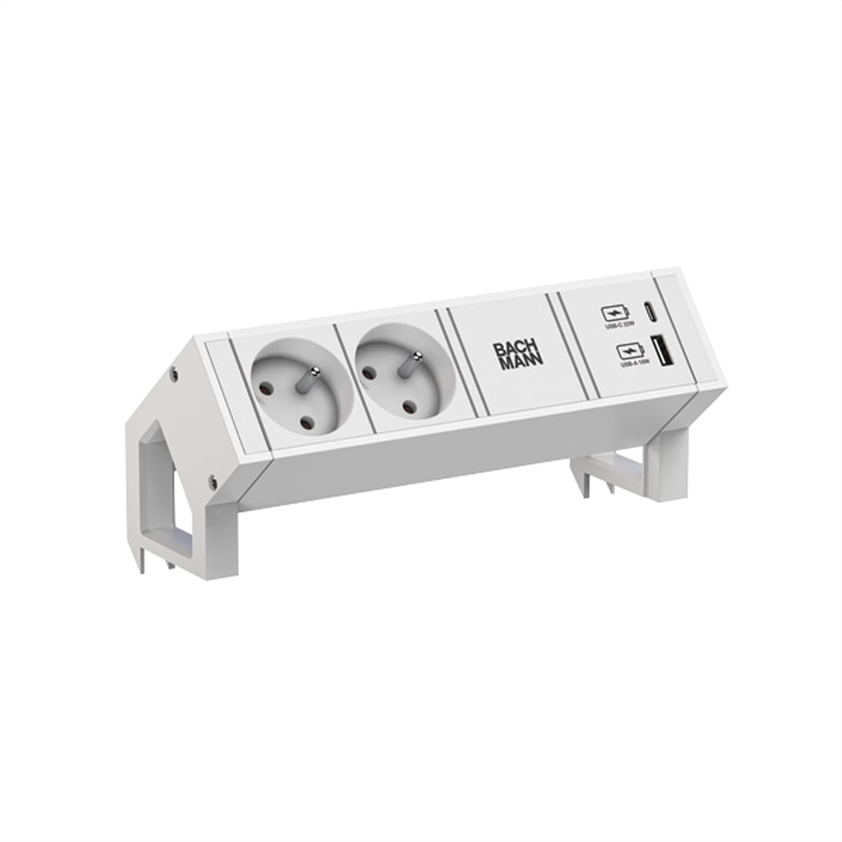 Bachmann DESK 2 - Steckdosenleiste - AC - Eingabe, Eingang GST18 - Ausgangsanschlüsse: 2 (USB, 24 pin USB-C, Typ E)