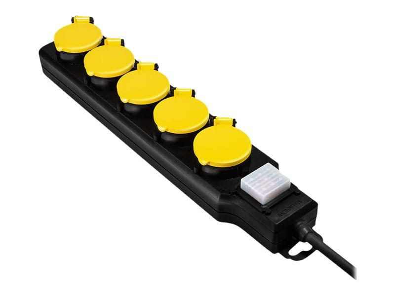 LogiLink Steckdosenleiste - Wechselstrom 250 V - 3680 Watt - Ausgangsanschlüsse: 5 (5 x Stecker CEE 7/3)
