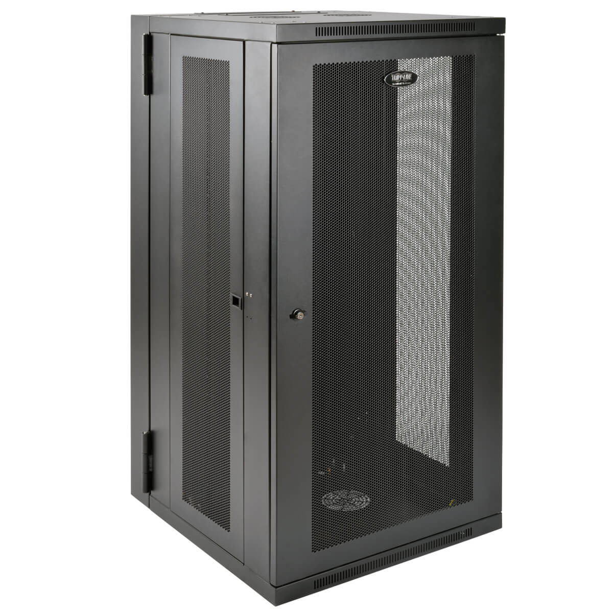 Tripp Eaton Tripp Lite Series 26U Wall Mount Rack Enclosure Server Cabinet Swinging Hinged Door Deep - Schrank Netzwerkschrank - geeignet für Wandmontage - Schwarz - 26U - 48.3 cm (19")