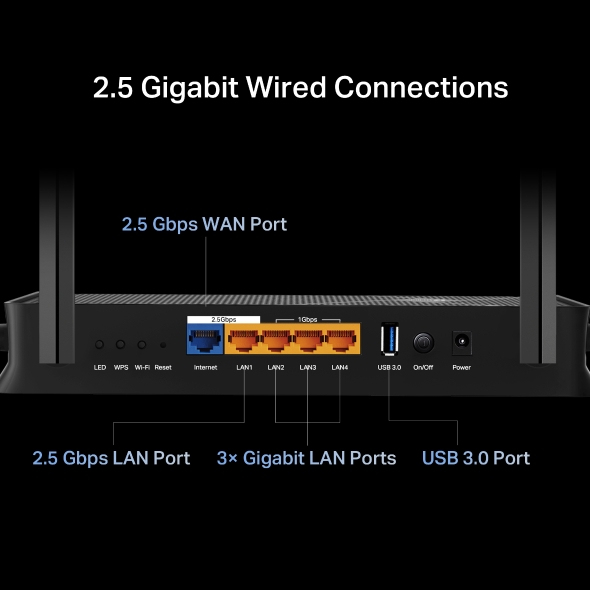 TP-LINK Archer BE3600 V1 - Wireless Router 4-Port-Switch