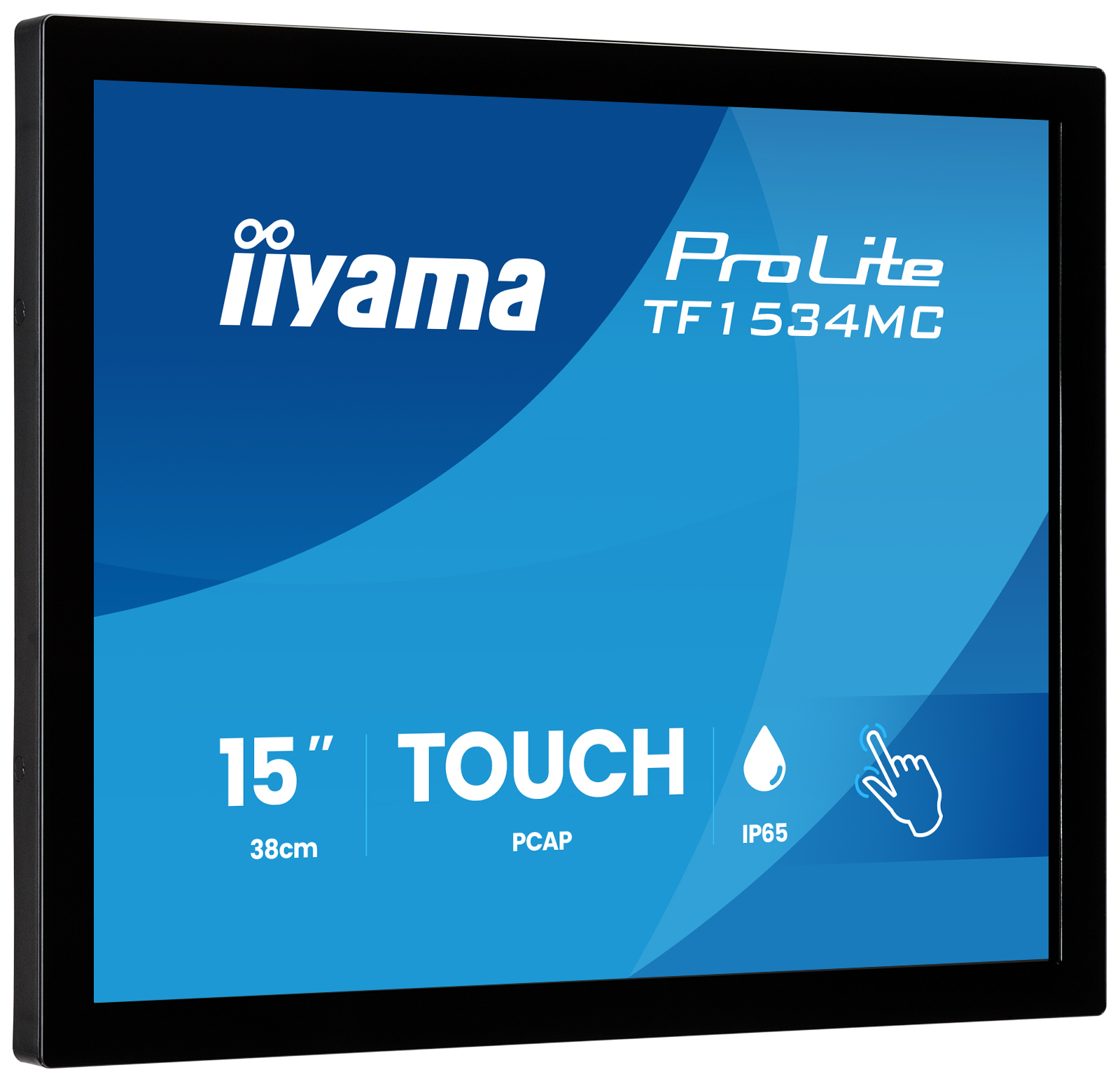 Iiyama ProLite TF1534MC-B8X, 38,1 cm (15"), 1024 x 768 Pixel, XGA, LED, 8 ms, Schwarz