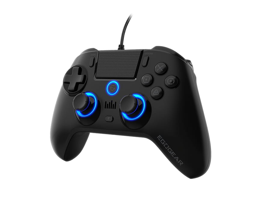 EgoGear EG SC10, Gamepad, PlayStation 4, Schaltfläche Zurück, D-Pad, Richtungstasten, Menü-Taste, Schaltfläche Optionen, Schaltfläche Teilen, Analog, Mehrfarbig, Kabelgebunden